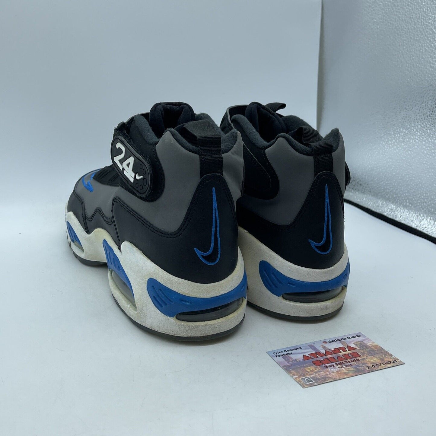 Size 13 - Nike Air Griffey Max 1 Blue Black White Leather Suede (354912-009)