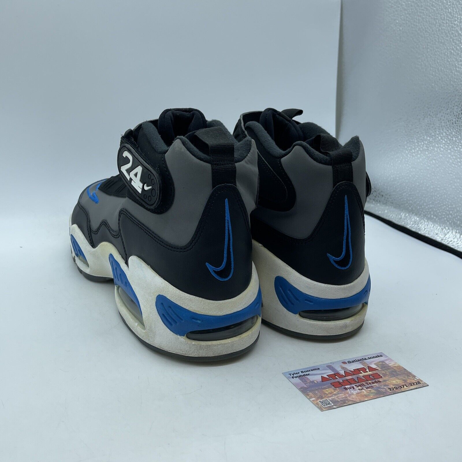 Size 13 - Nike Air Griffey Max 1 Blue Black White Leather Suede (354912-009)