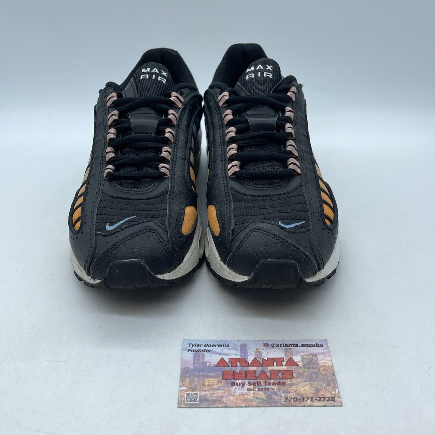 Size 8W - Nike Air Max Tailwind 4 Coral Stardust Black Leather Suede (CJ7976-001