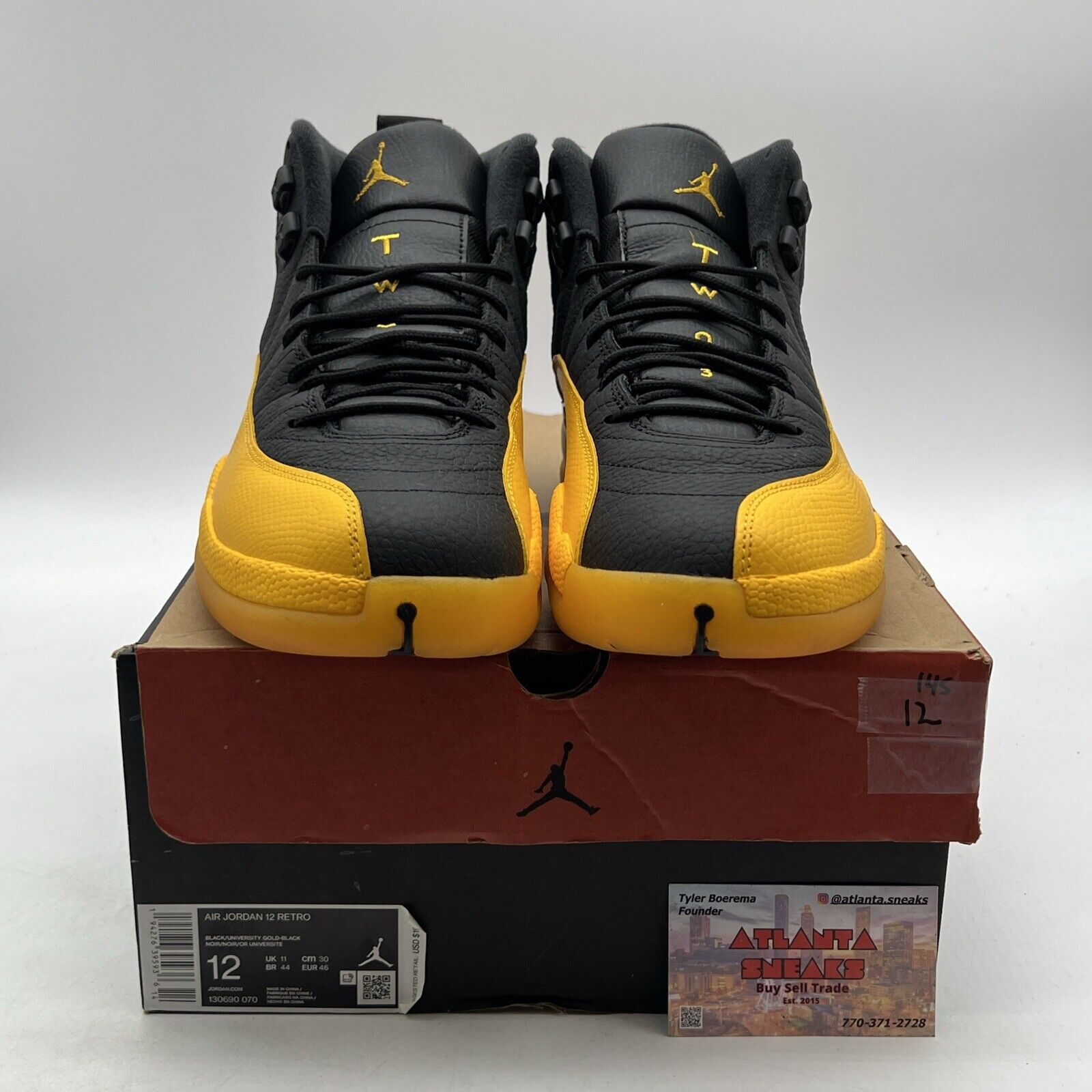 Size 12 - Jordan 12 Retro University Gold 2020 (130690-070)