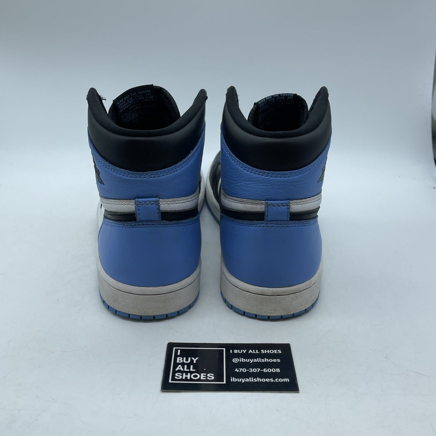 Size 10 - Jordan 1 Retro OG High UNC Toe Blue White Leather (DZ5485-400)