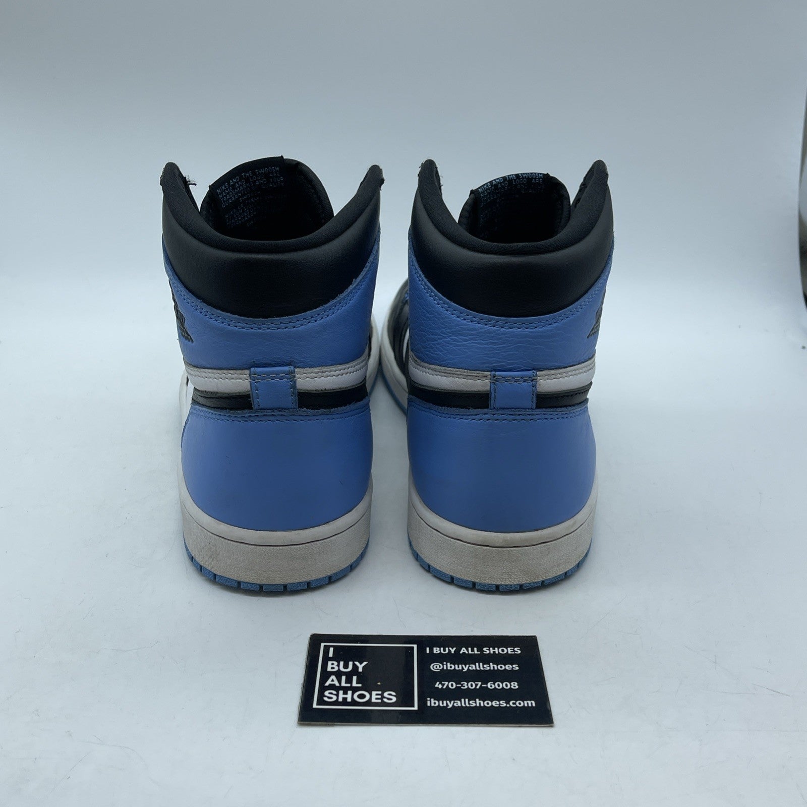 Size 10 - Jordan 1 Retro OG High UNC Toe Blue White Leather (DZ5485-400)