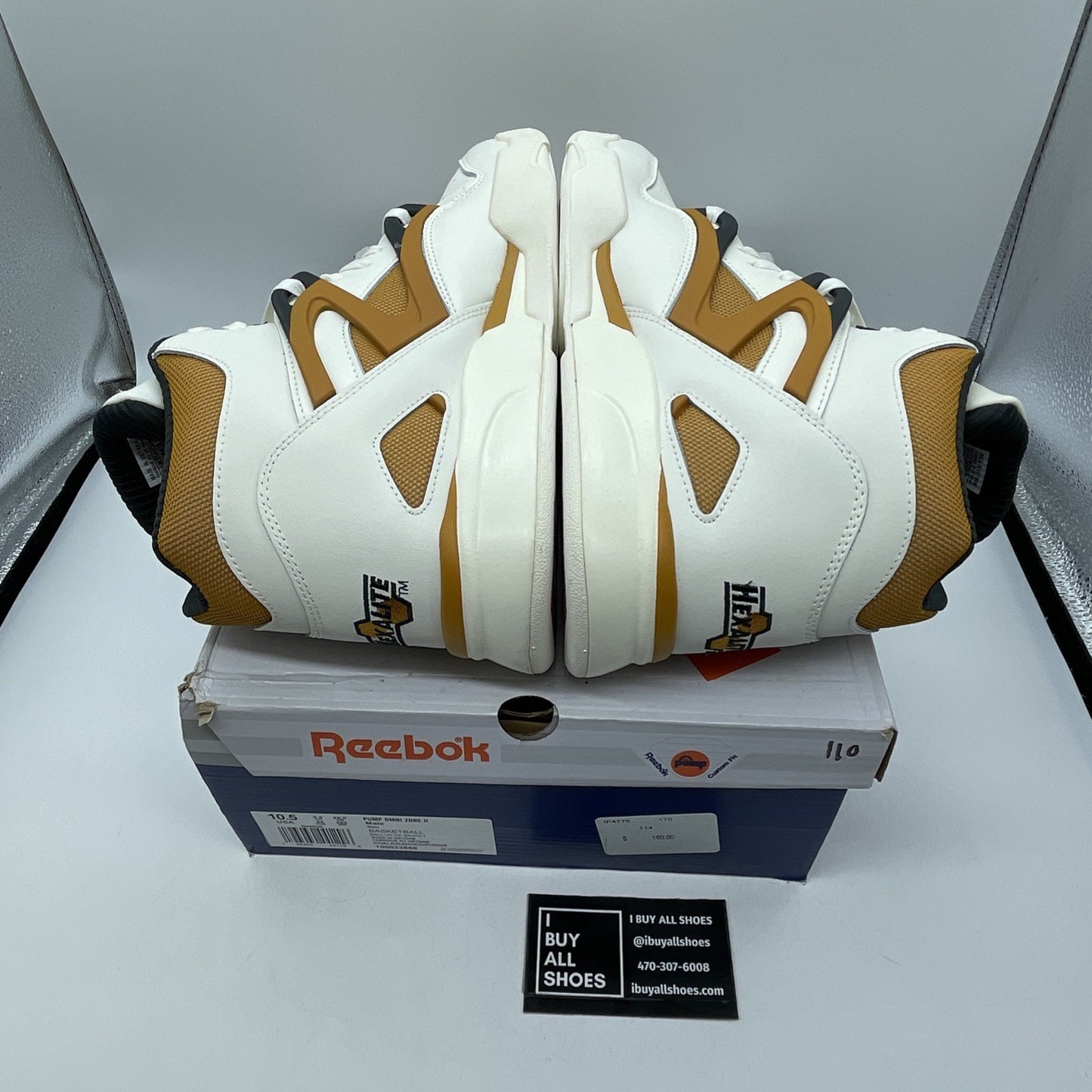 Size 10.5 - Reebok Pump Omni Zone 2 Radiant Ochre Brown Leather (100033886)