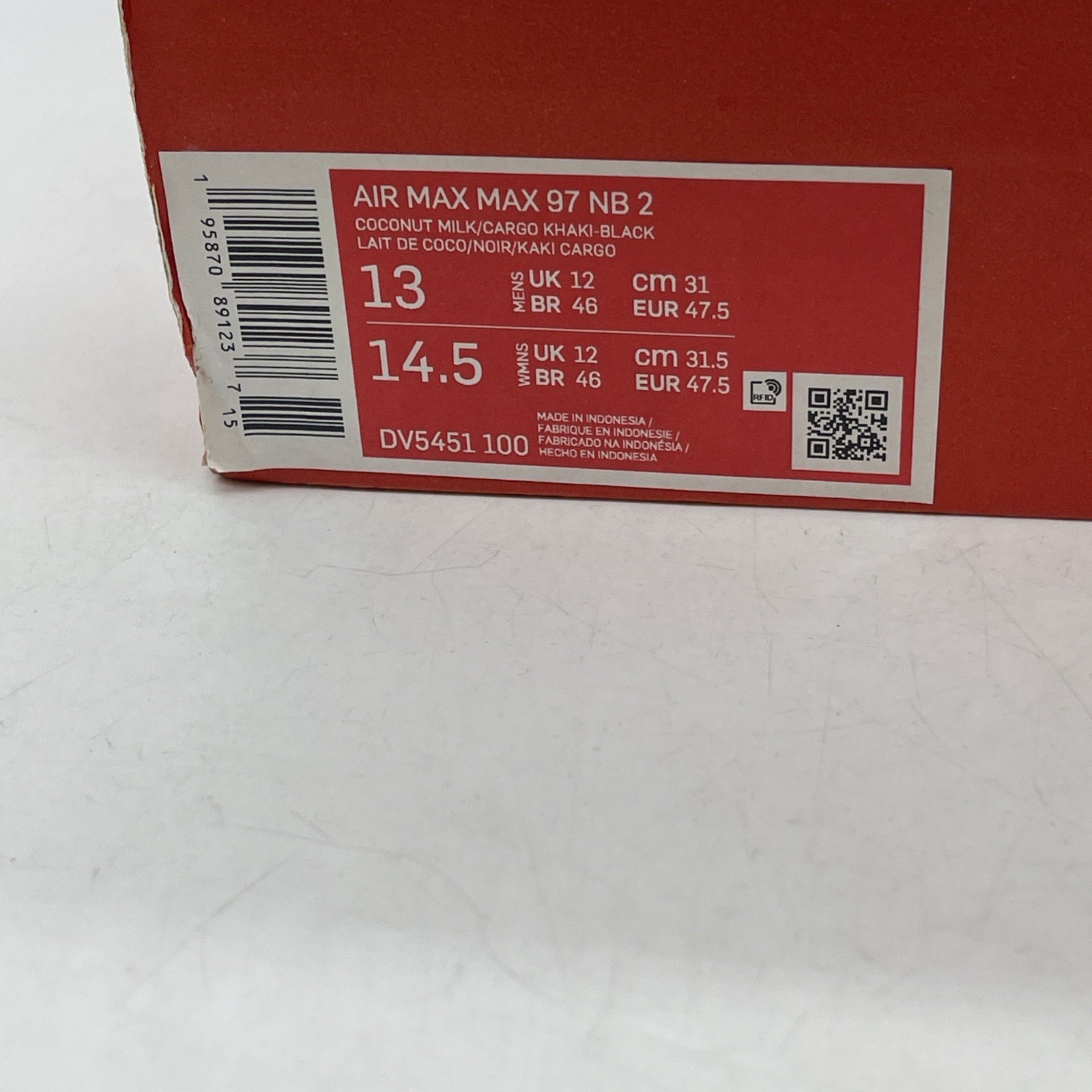 Size 13 - Nike Air Max 97 Coconut Milk (DV5451-100)