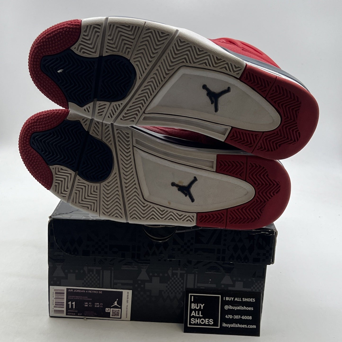 Size 11 - Air Jordan 4 Retro FIBA (CL1184-617)