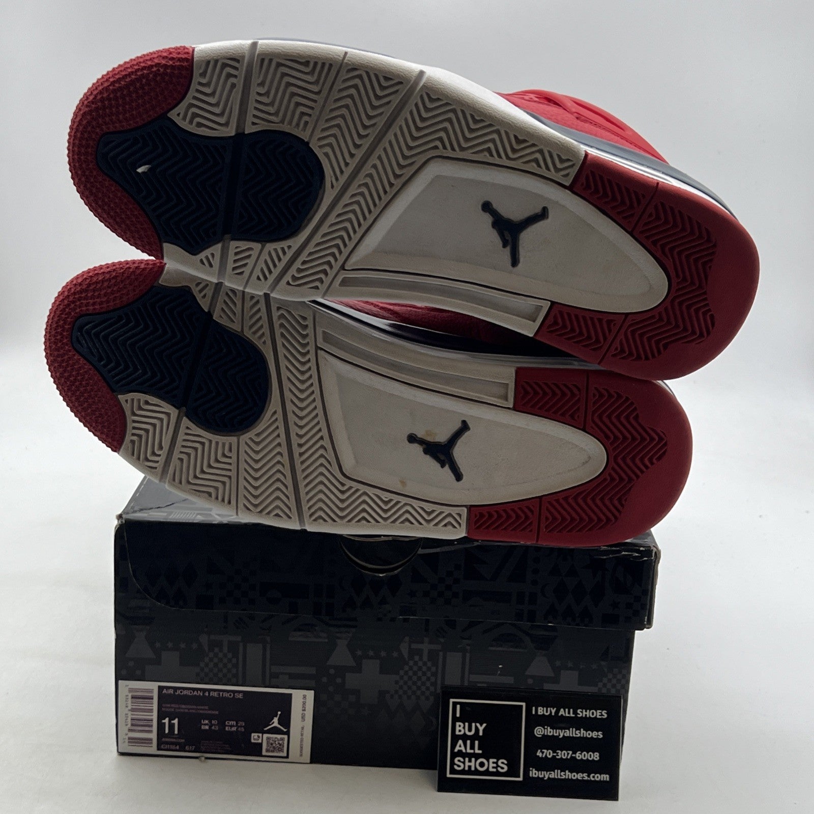 Size 11 - Air Jordan 4 Retro FIBA (CL1184-617)