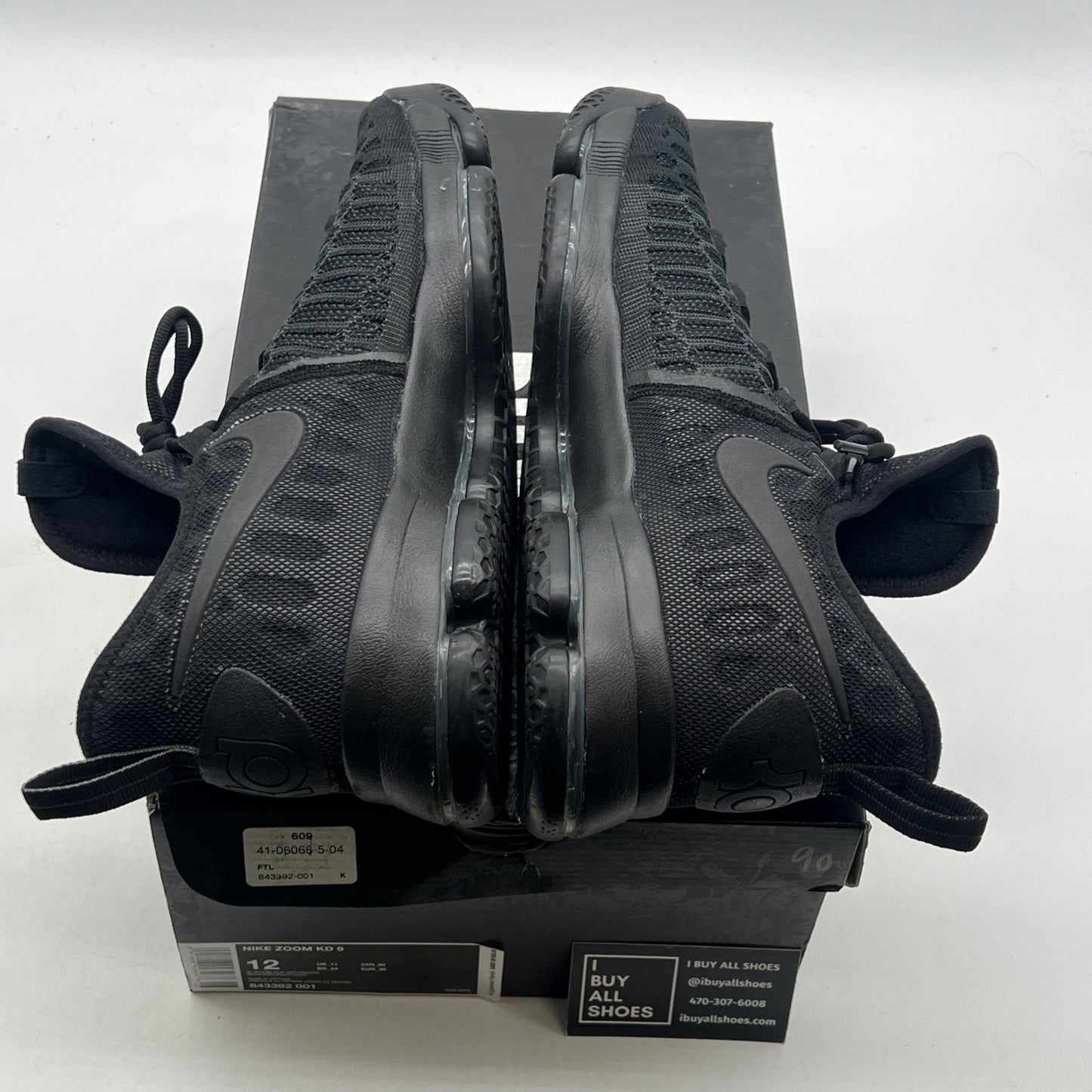 Size 12 - Nike KD 9 Black Space (843392-001)