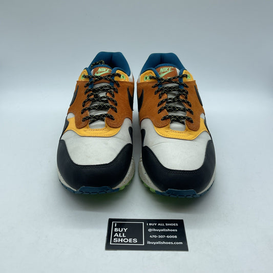 Size 11.5 - Nike Air Max 1 Multi Mix Black White Blue Suede (CZ8140-001)
