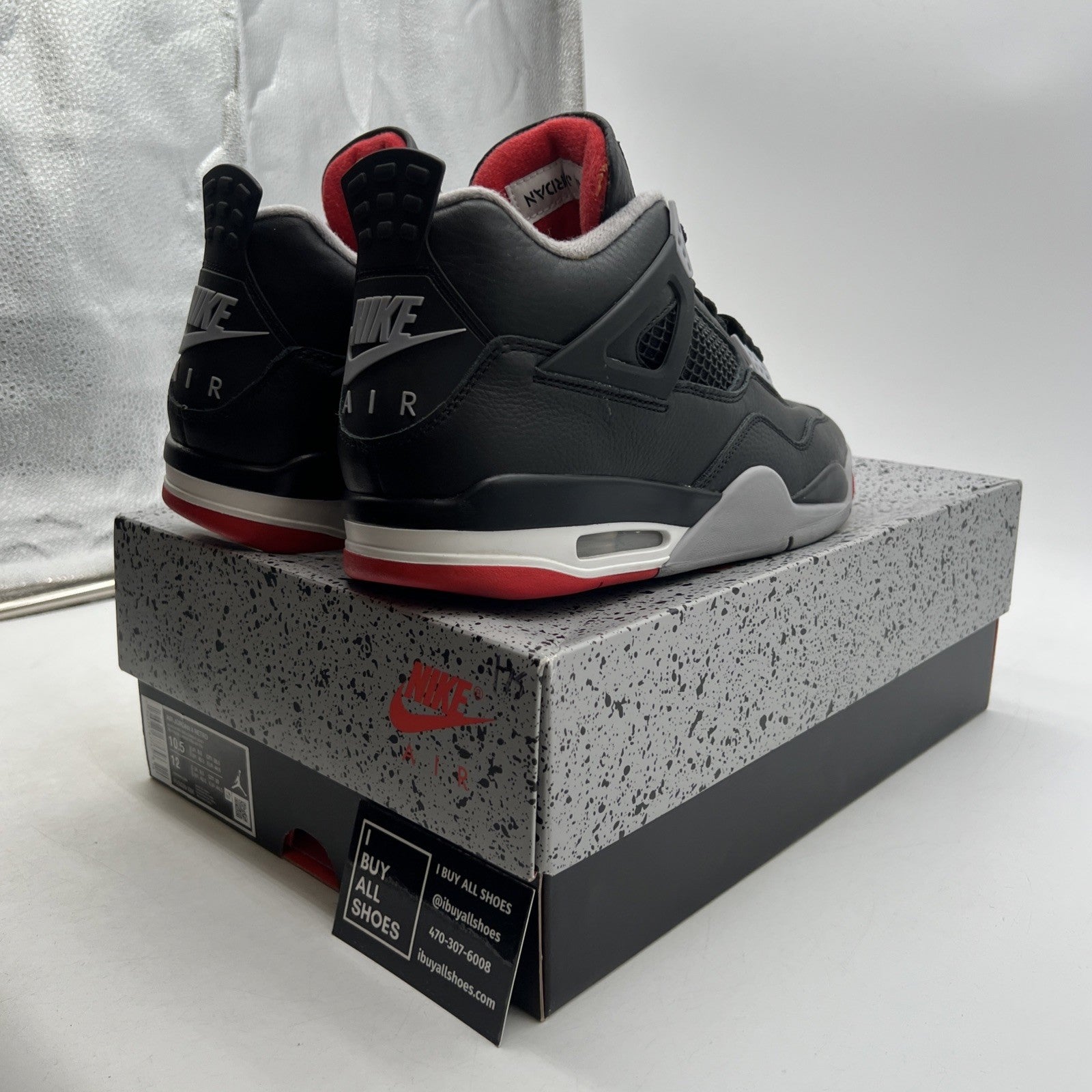 Size 10.5 - Air Jordan 4 Retro Bred Reimagined (FV5029-006)