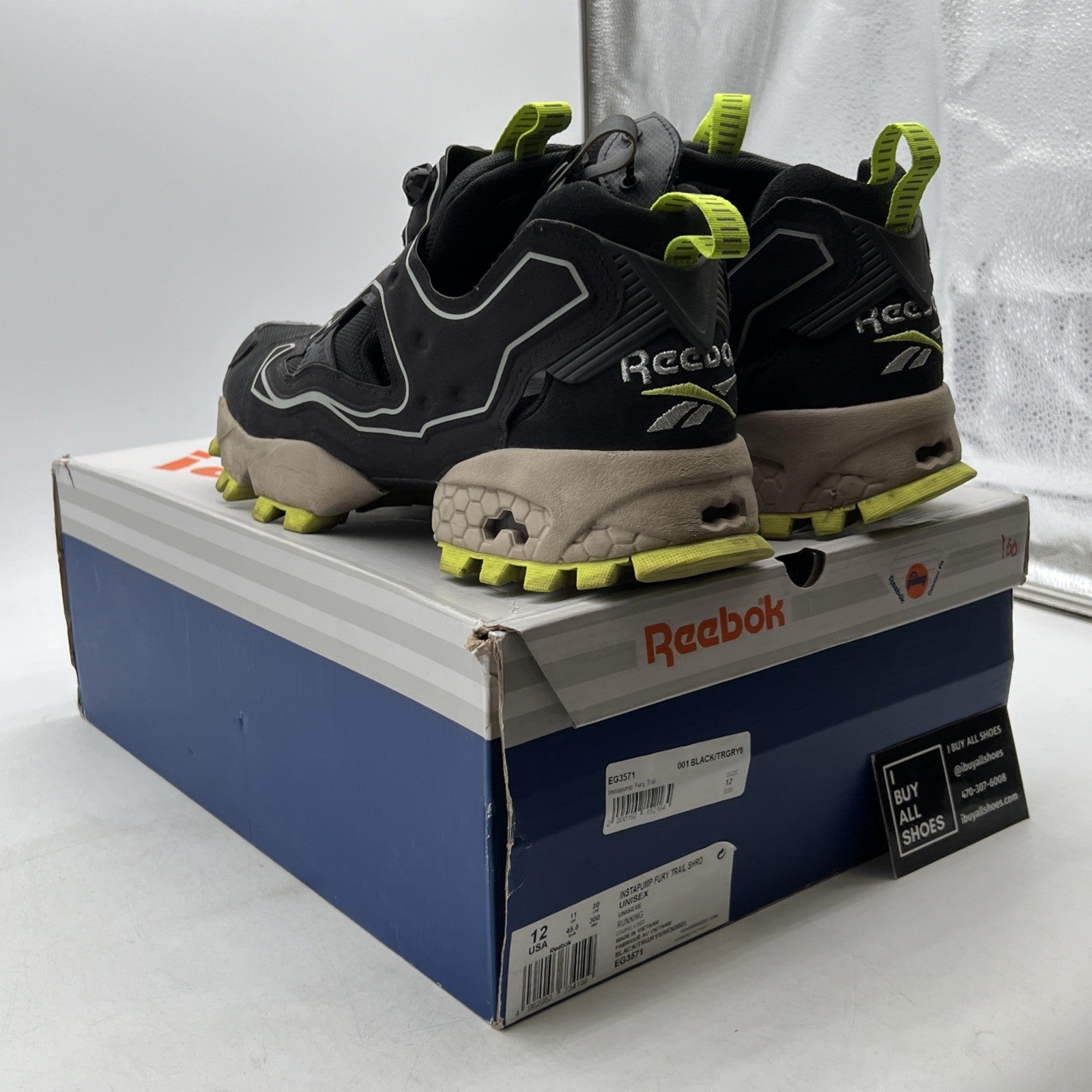 Size 12 - Reebok InstaPump Fury Trail Shroud Green (EG3571)