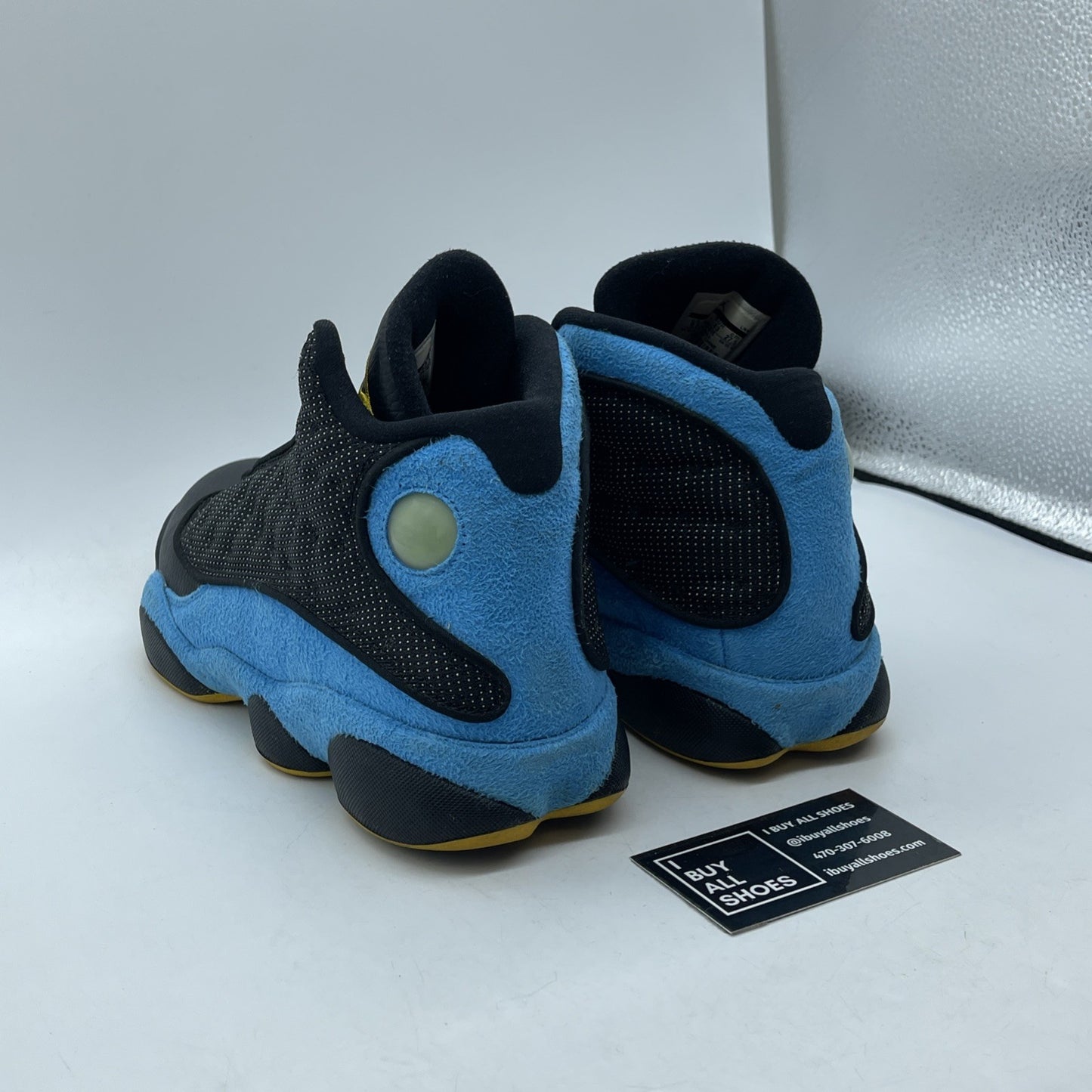 Size 9.5 - Air Jordan 13 Retro CP3 Away Blue Black Suede Leather (823902-015)