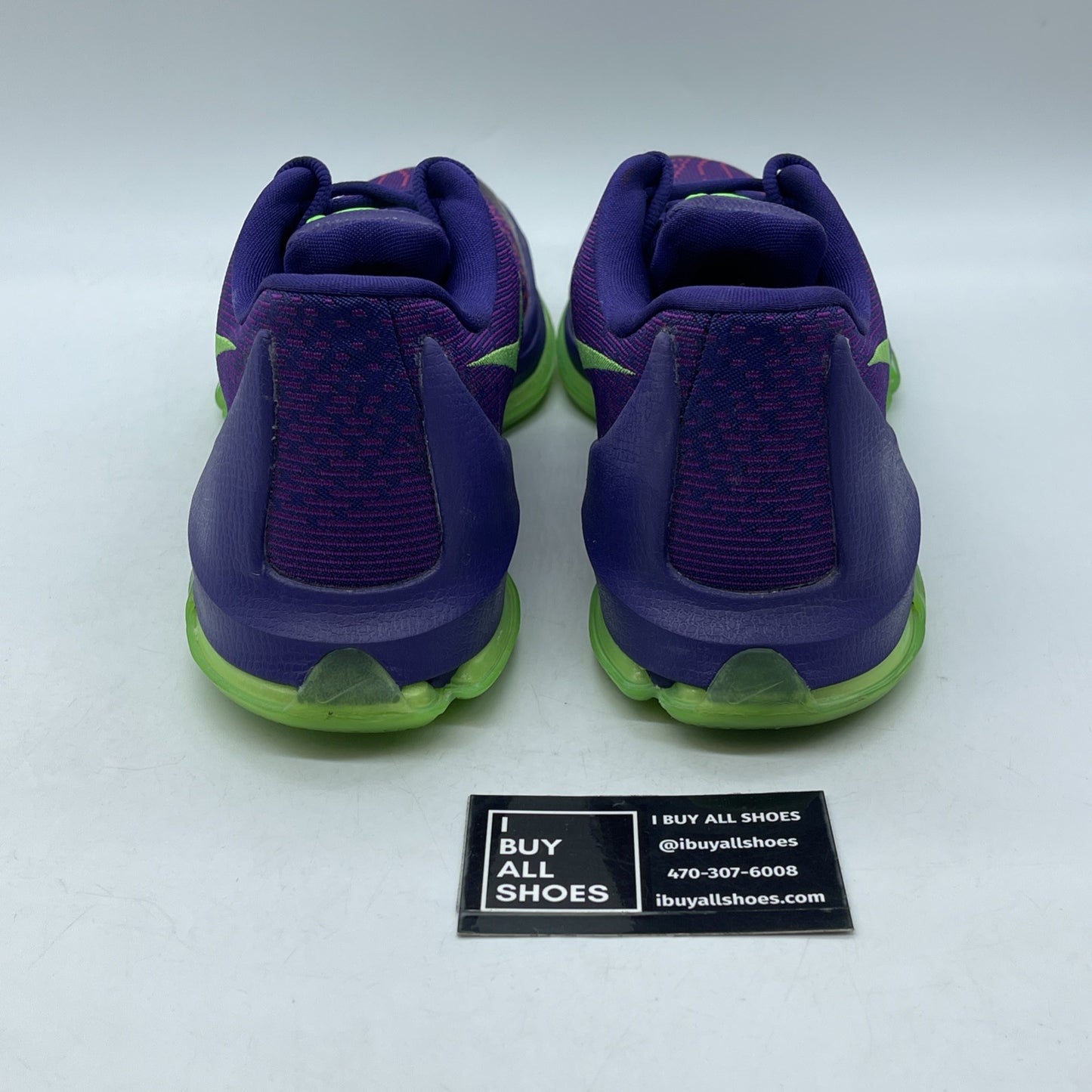 Size 12 - Nike KD 8 Suit Purple Green Suede  (749375-535)