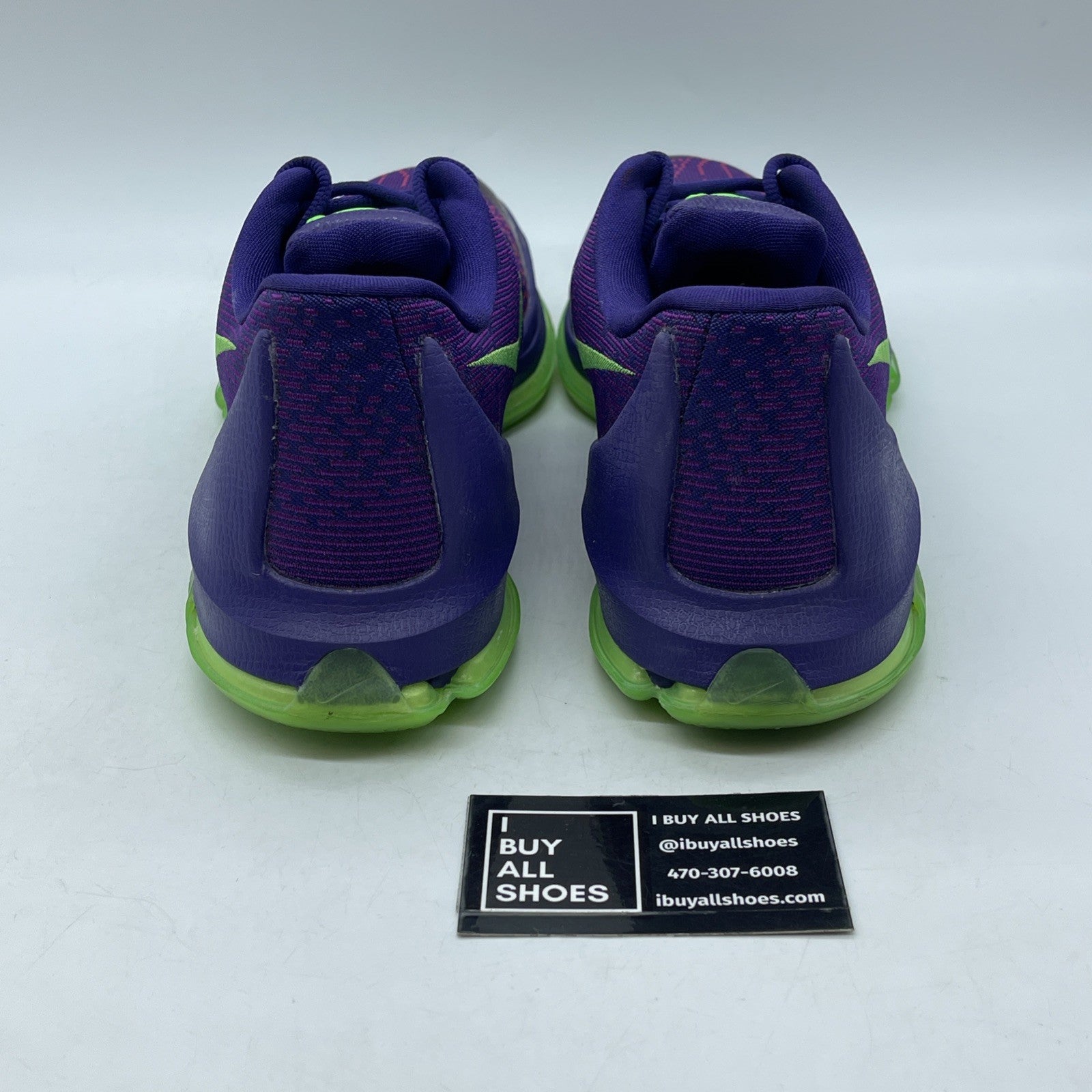Size 12 - Nike KD 8 Suit Purple Green Suede  (749375-535)