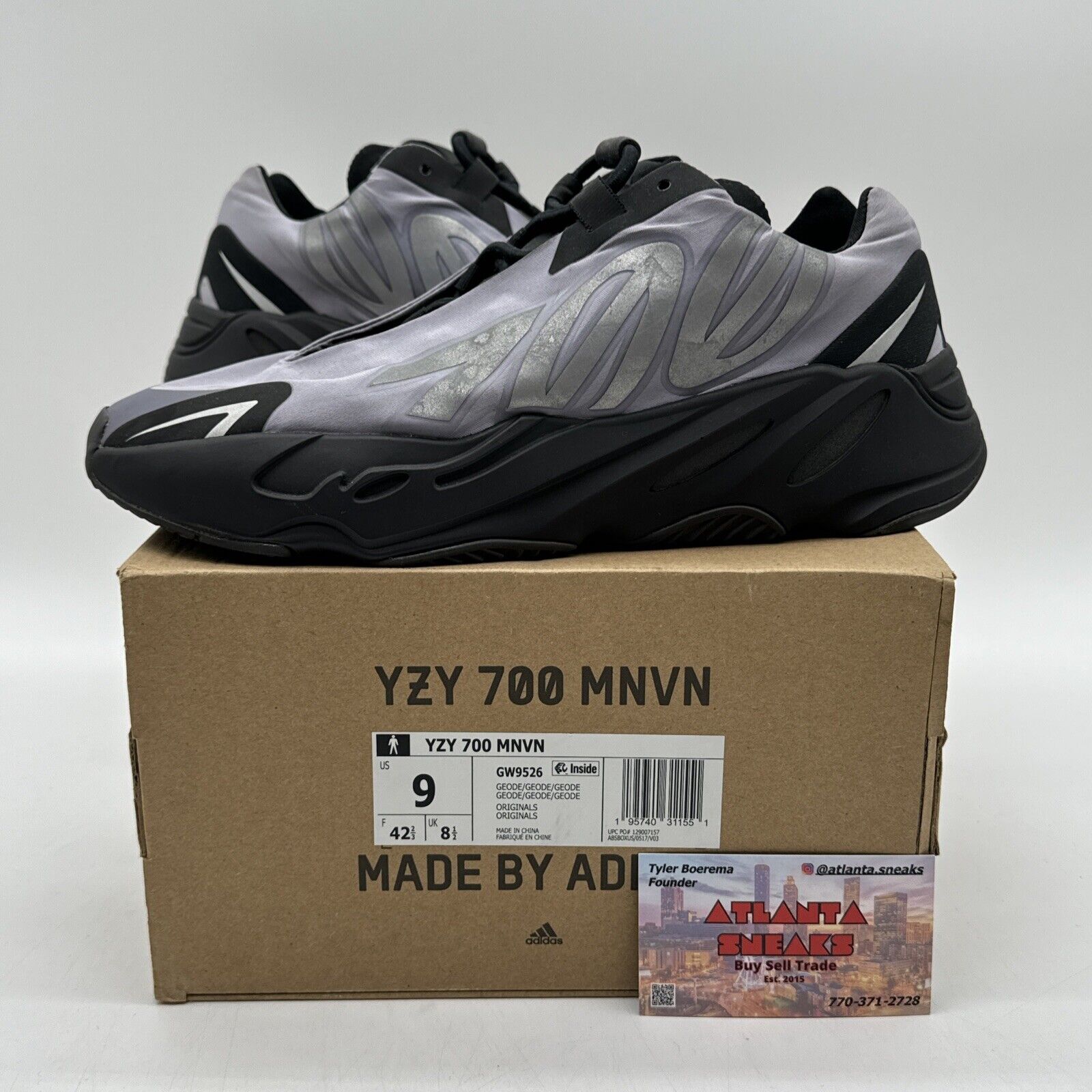 Size 9 - adidas Yeezy Boost 700 MNVN Geode Purple Comfy Boost Kanye West Shiny