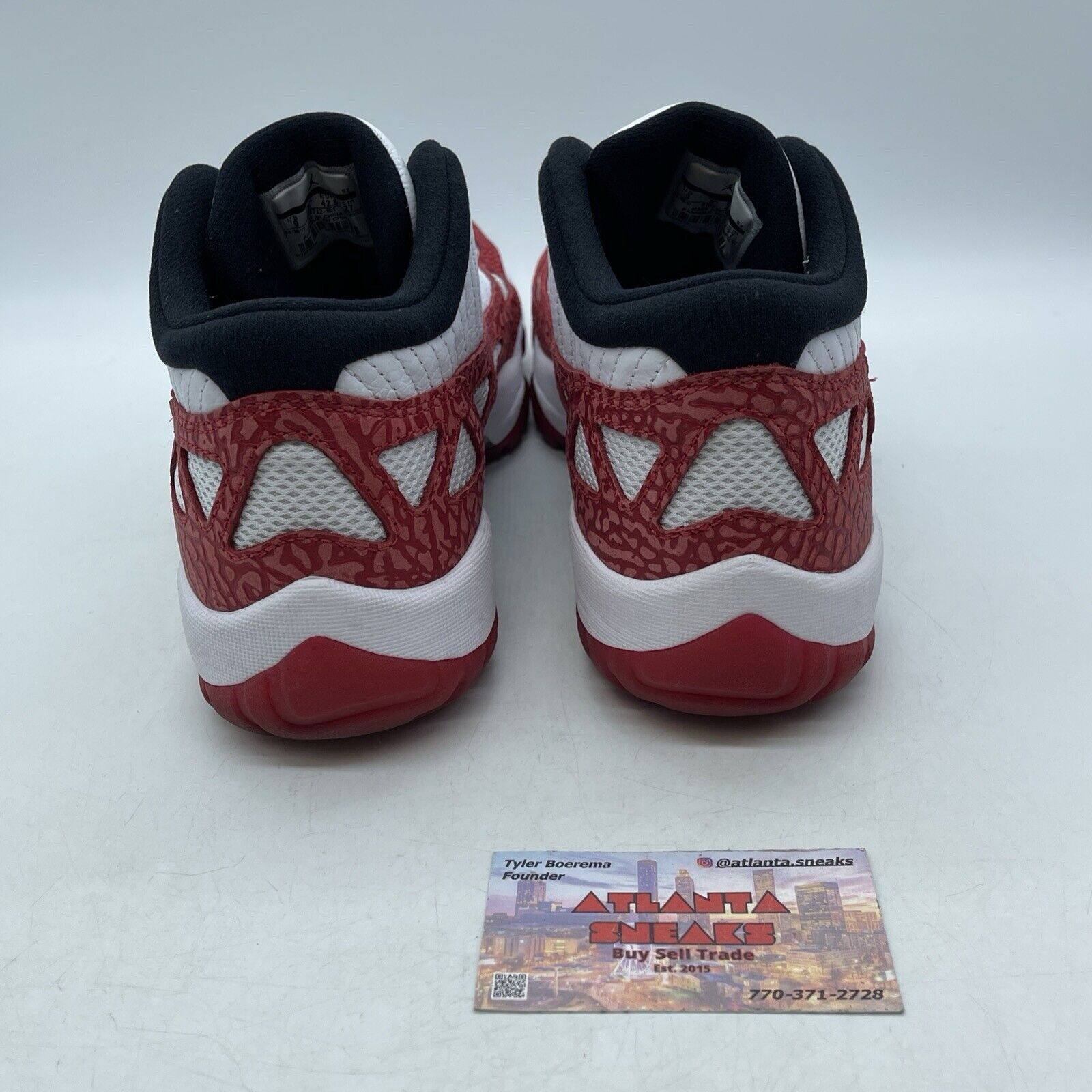 Size 9 - Air Jordan 11 Retro IE Low Gym Red White Black Leather (919712-101)