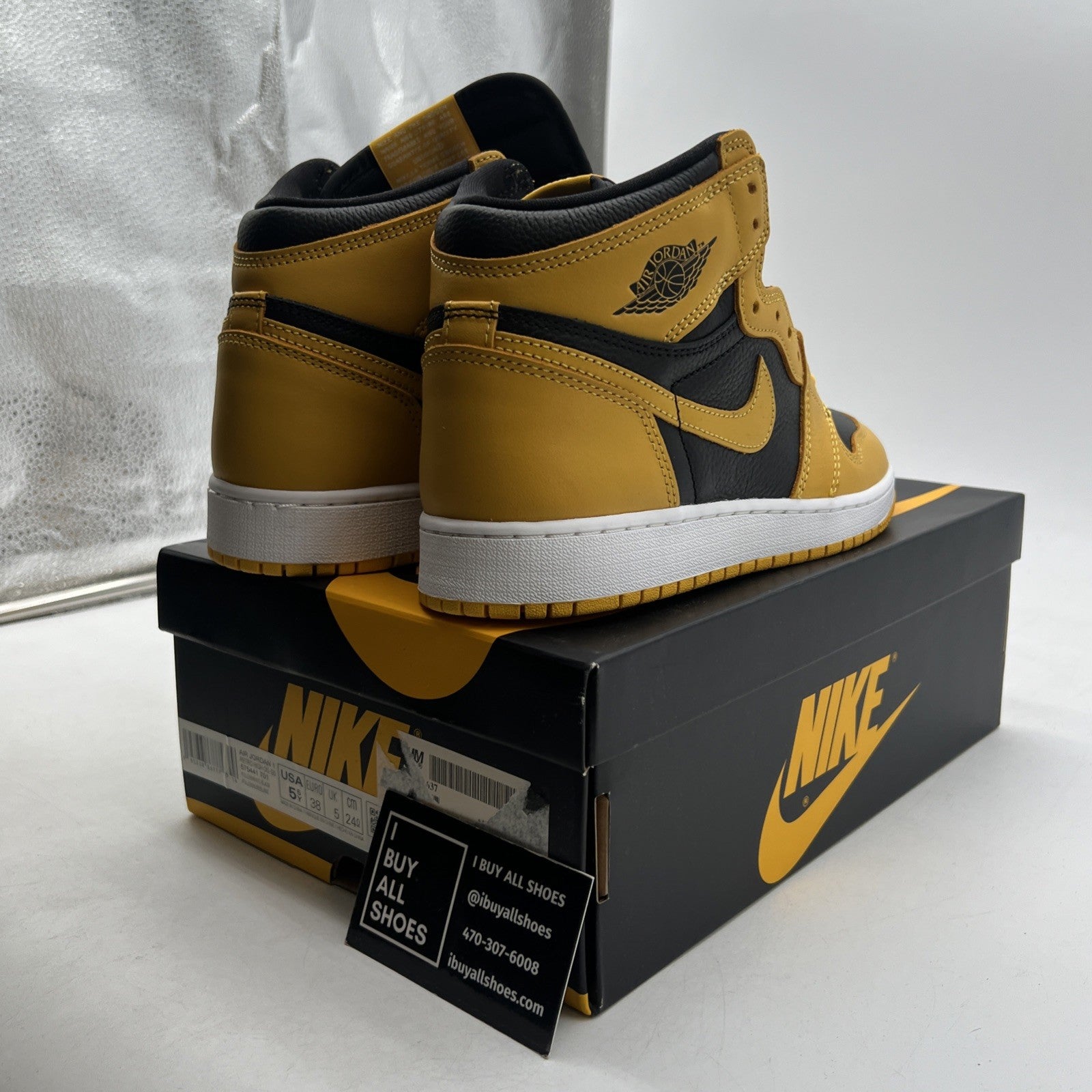 Size 5.5Y - Air Jordan 1 Retro OG High Pollen (575441-701)