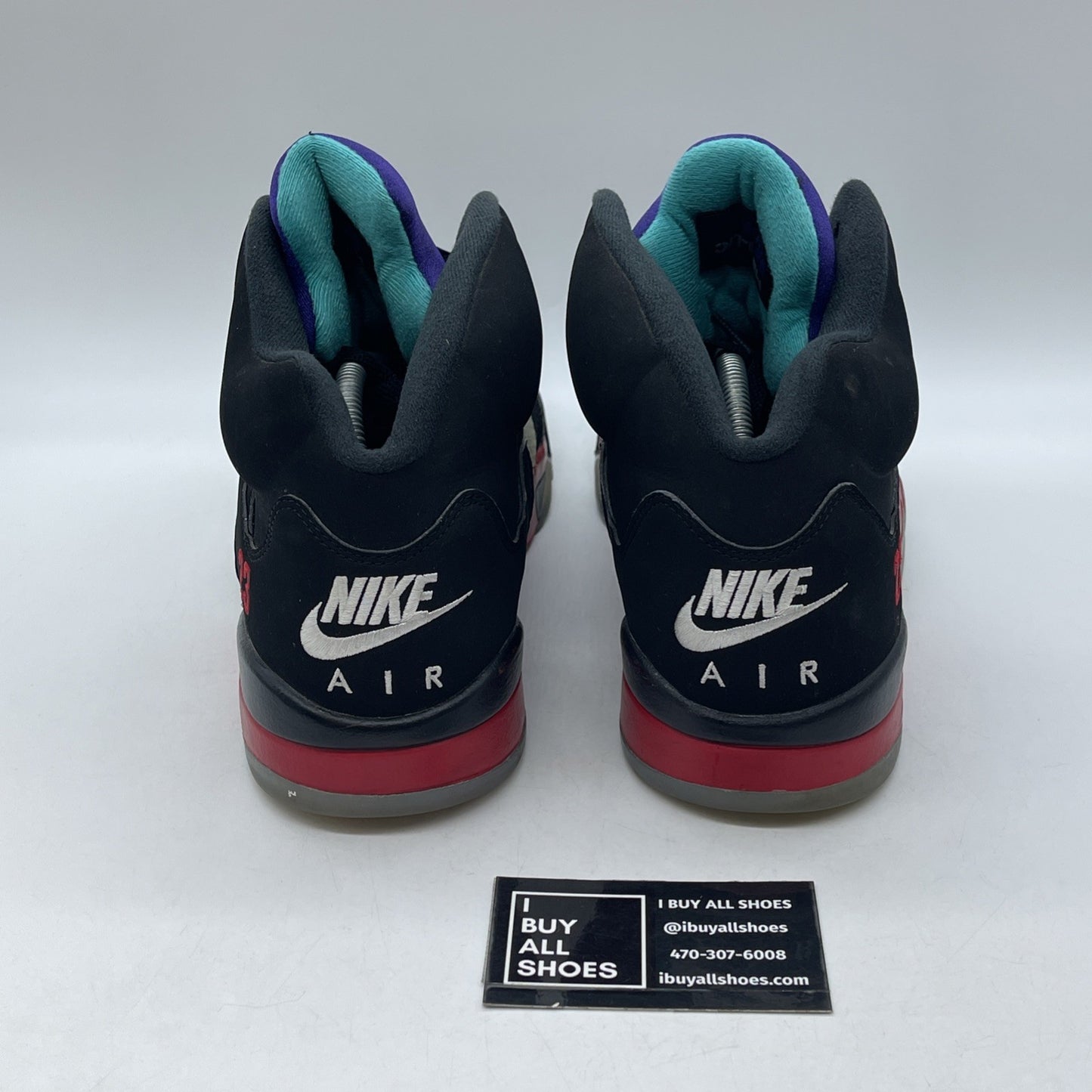 Size 11.5 - Jordan 5 Retro Top 3 Black Red Suede (CZ1786-001)