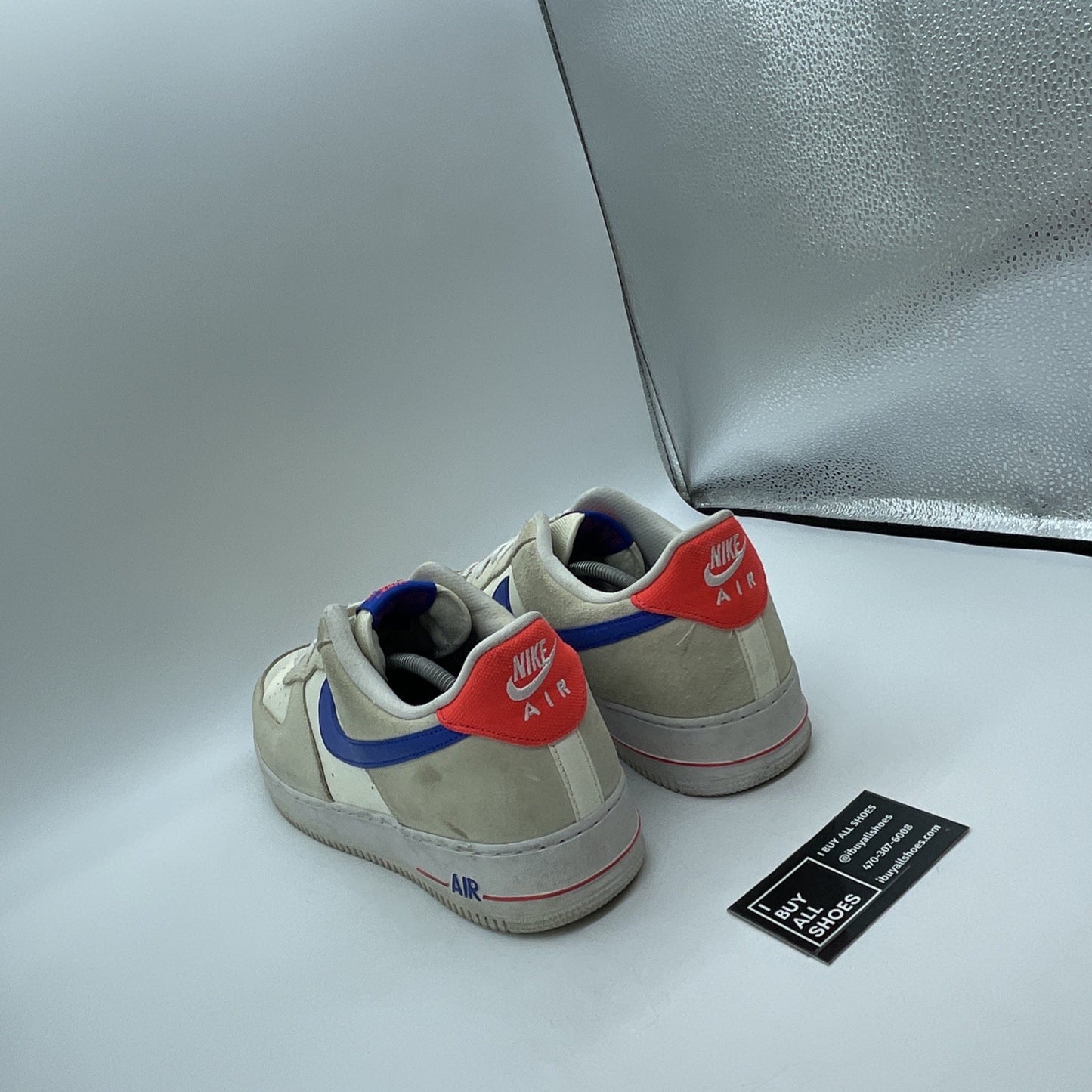 Size 13 - Nike Air Force 1 '07 LV8 Coconut Milk Hyper Royal (DM8314-100)