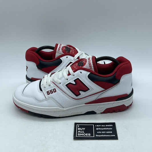 Size 9.5 - New Balance 550 White Team Red (BB550SE1)