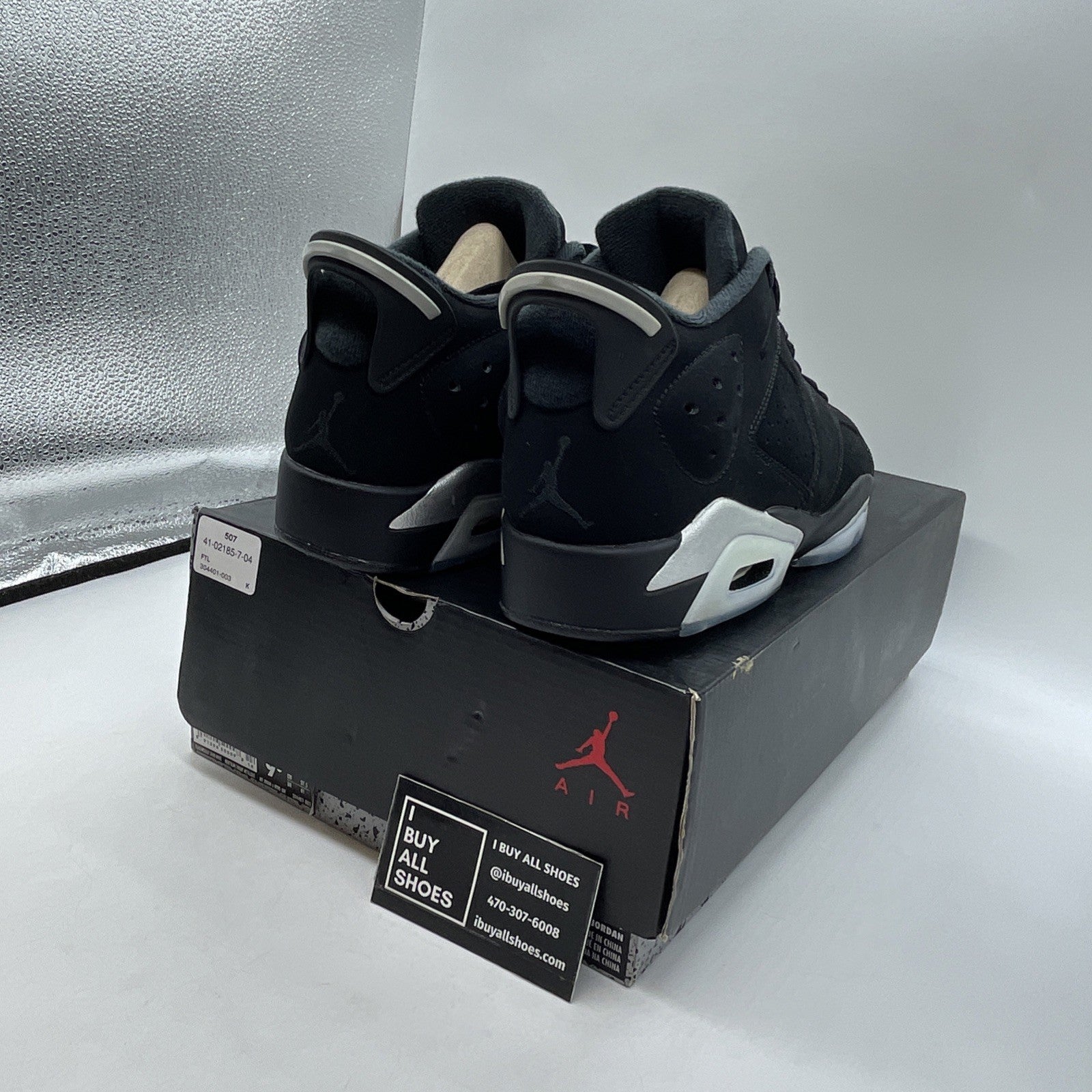 Size 9.5 - Air Jordan 6 Retro Low Chrome (304401-003)