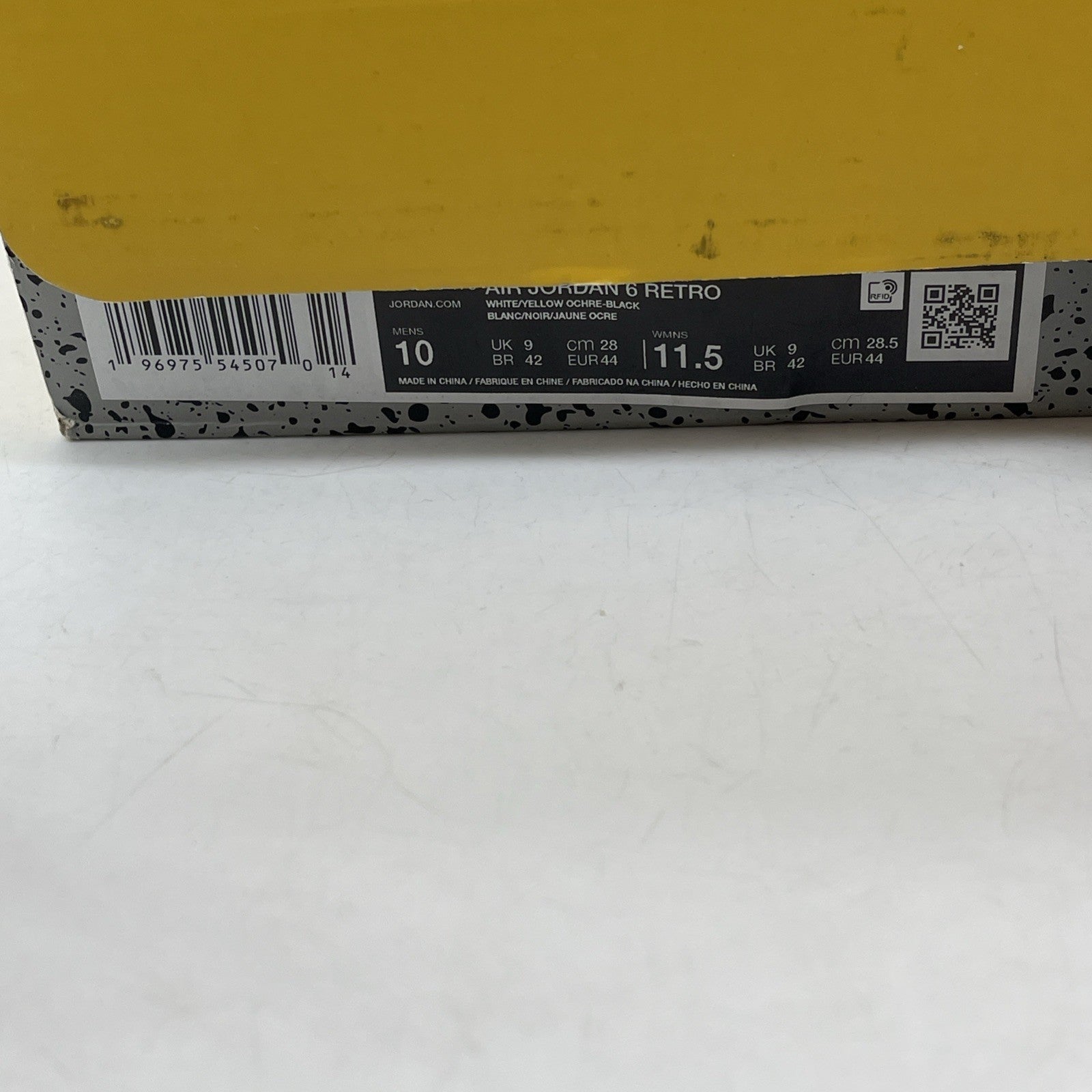 Size 10 - Air Jordan 6 Retro Yellow Ochre White Suede Leather (CT8529-170)