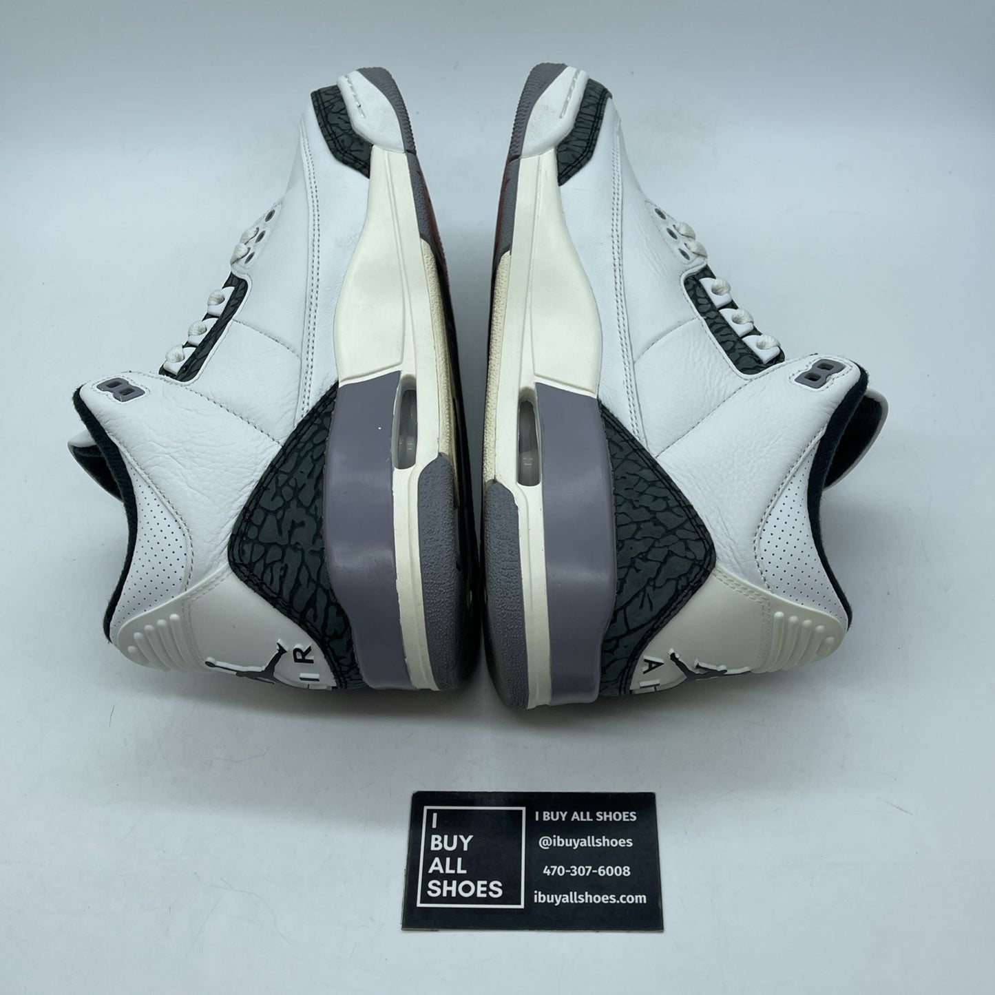 Size 9 - Air Jordan 3 Retro Cement Grey White Suede Leather (CT8532-106)