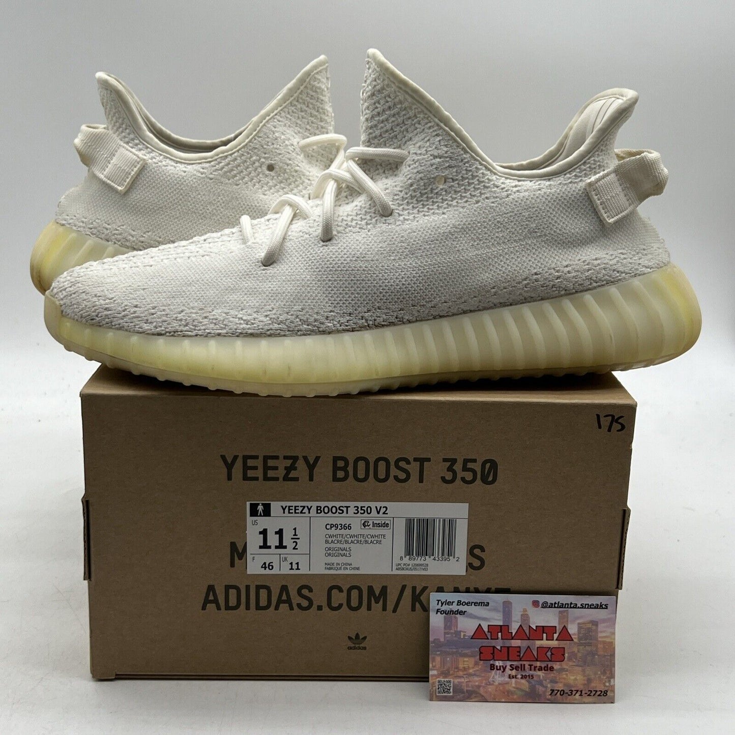 Size 11.5 - adidas Yeezy Boost 350 V2 Low Cream White / Triple White (CP9366)