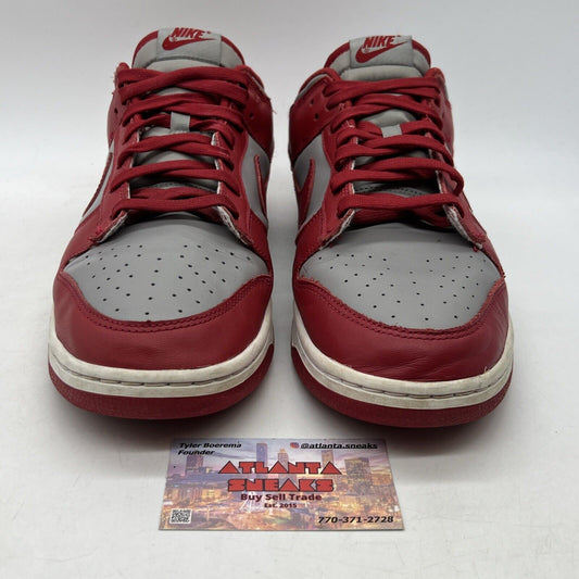 Size 12 - Nike Dunk Low SP UNLV 2021 Grey Red Leather White (DD1391-002)
