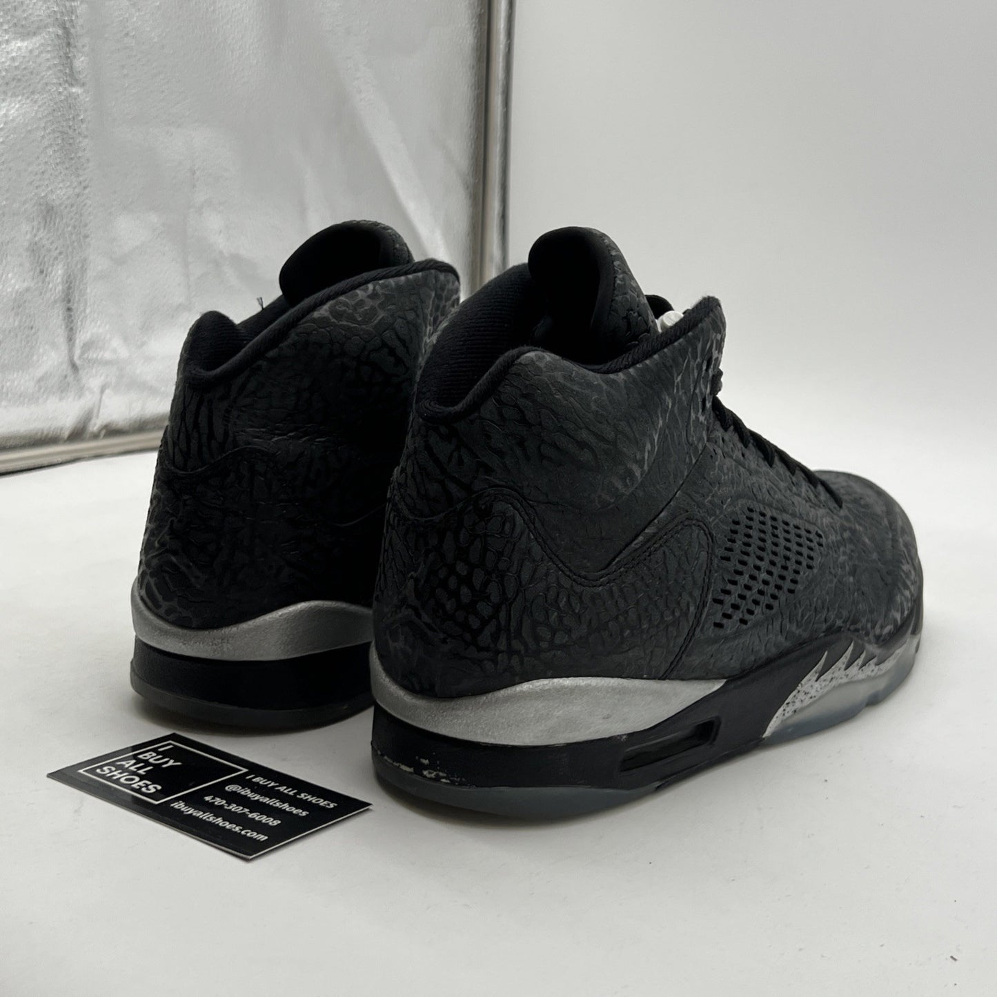 Size 10.5 - Air Jordan 5 Retro 3Lab5 Elephant Print (599581-003)