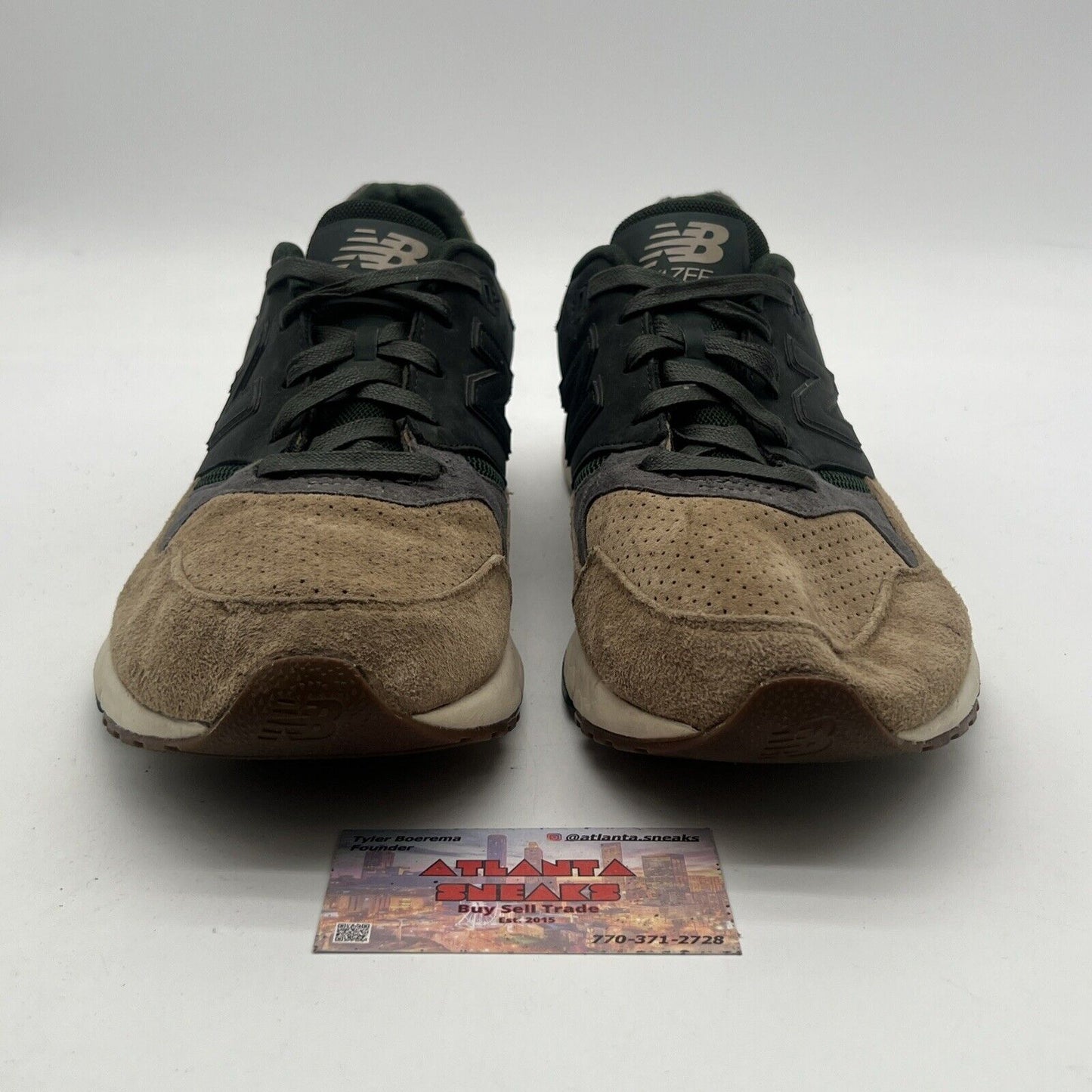 Size 12 - New Balance Vazee Coast Running Shoes Tan/Green/Grey/White