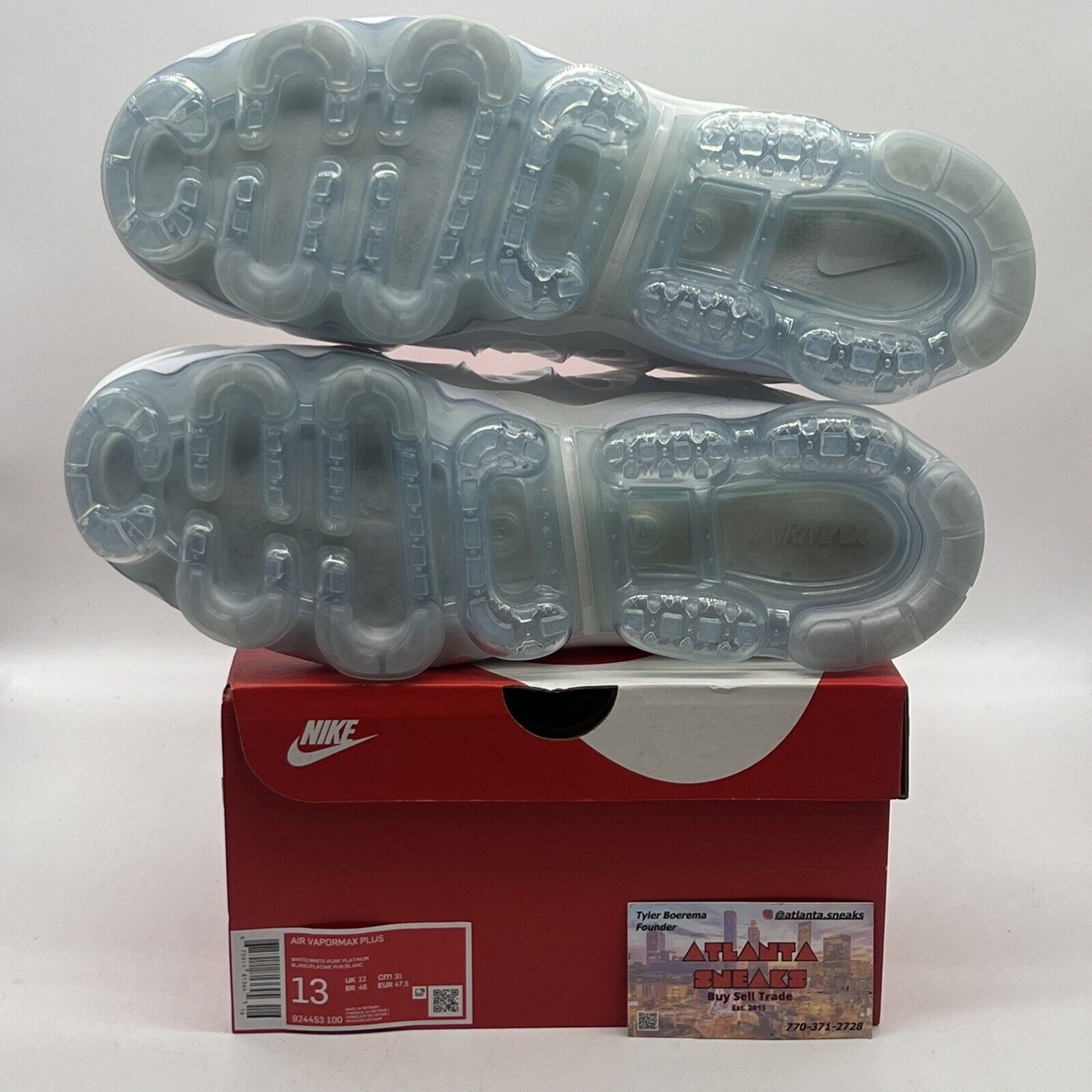 Size 13 - Nike Air VaporMax Plus White Brand New Og All