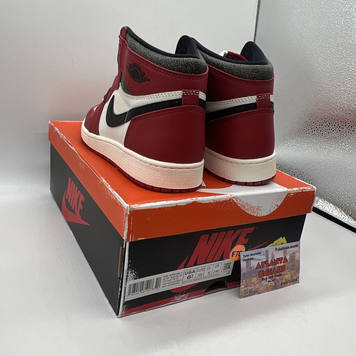 Size 6.5 - Jordan 1 Retro High OG Chicago Lost & Found 2022 Brand New Og All