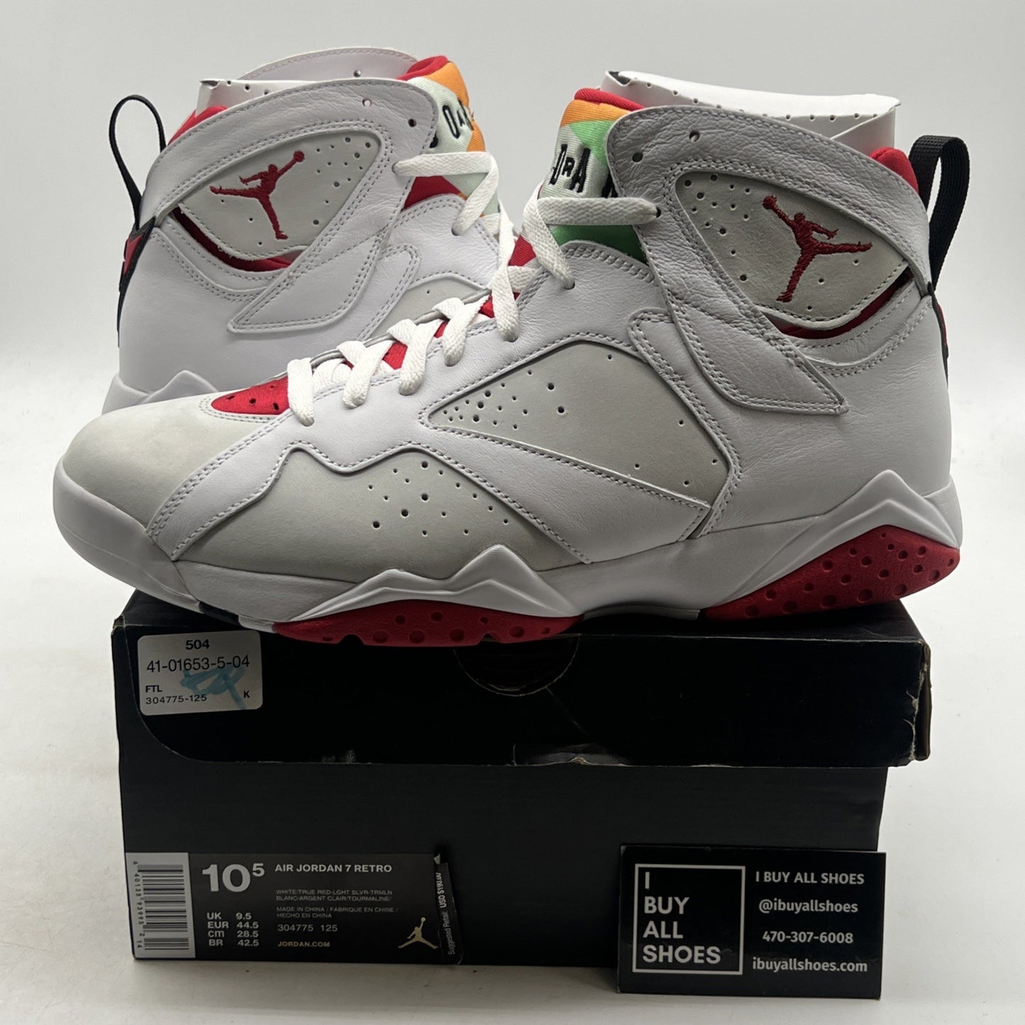 Size 10.5 - Air Jordan 7 Retro 2015 Hare (304775-125)