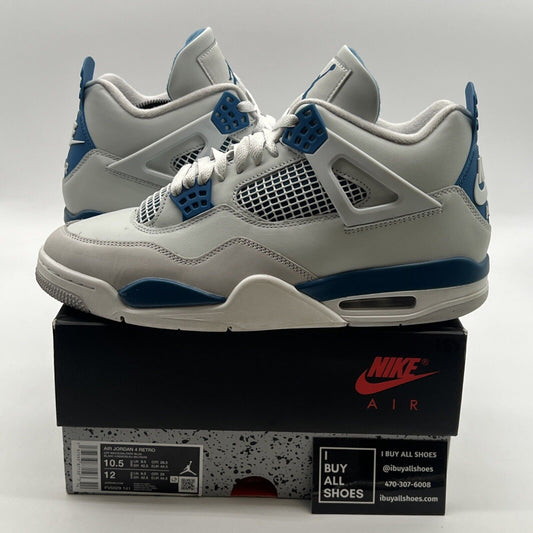 Size 10.5 - Air Jordan 4 Retro 2024 Military Blue (FV5029-141)