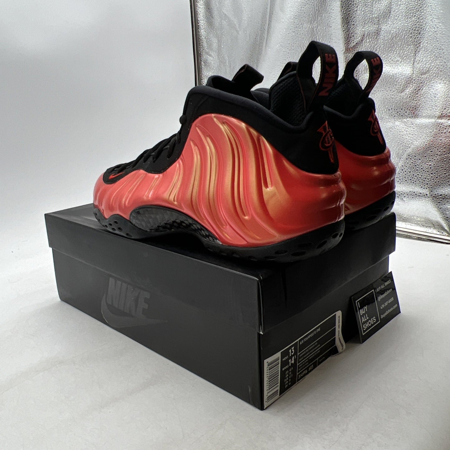 Size 13 - Nike Air Foamposite One Habanero Red (314996-603)