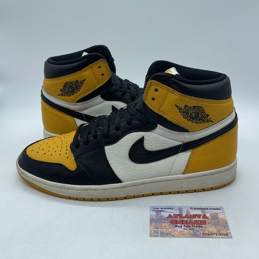 Size 11 - Jordan 1 Retro OG High Yellow Toe Black White Leather (555088-711)