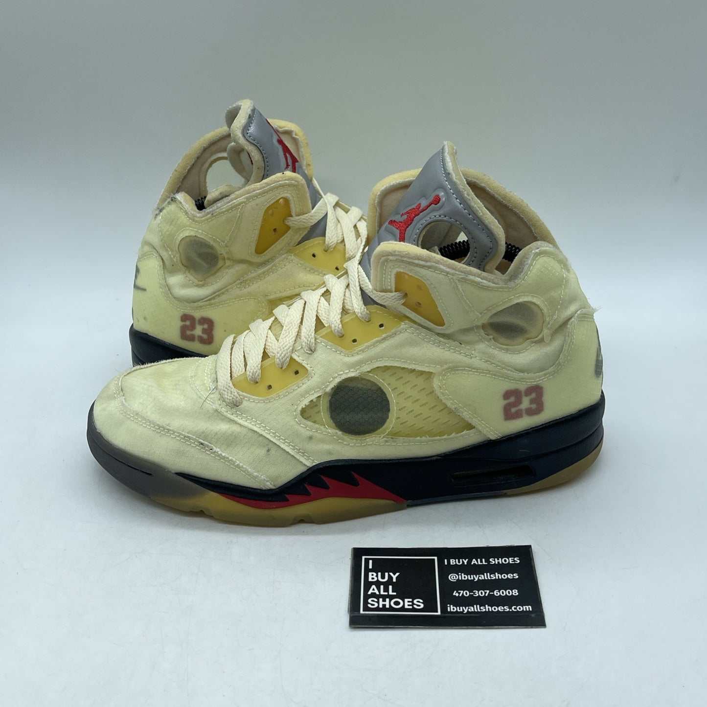 Size 9 - Air Jordan 5 SP x Off-White Mid Sail (DH8565-100)