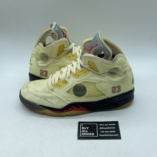 Size 9 - Air Jordan 5 SP x Off-White Mid Sail (DH8565-100)