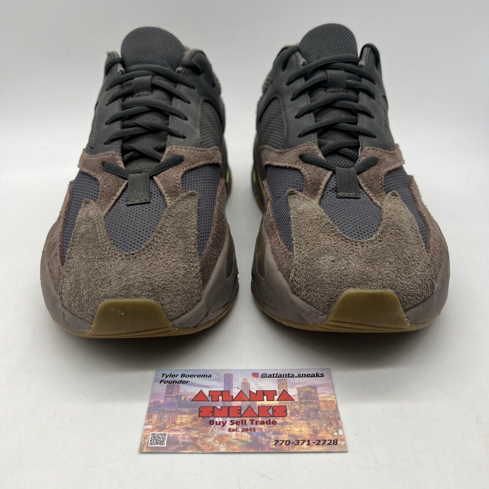 Size 10.5 - adidas Yeezy Boost 700 V1 Mauve Brown Black Leather Suede (EE9614)