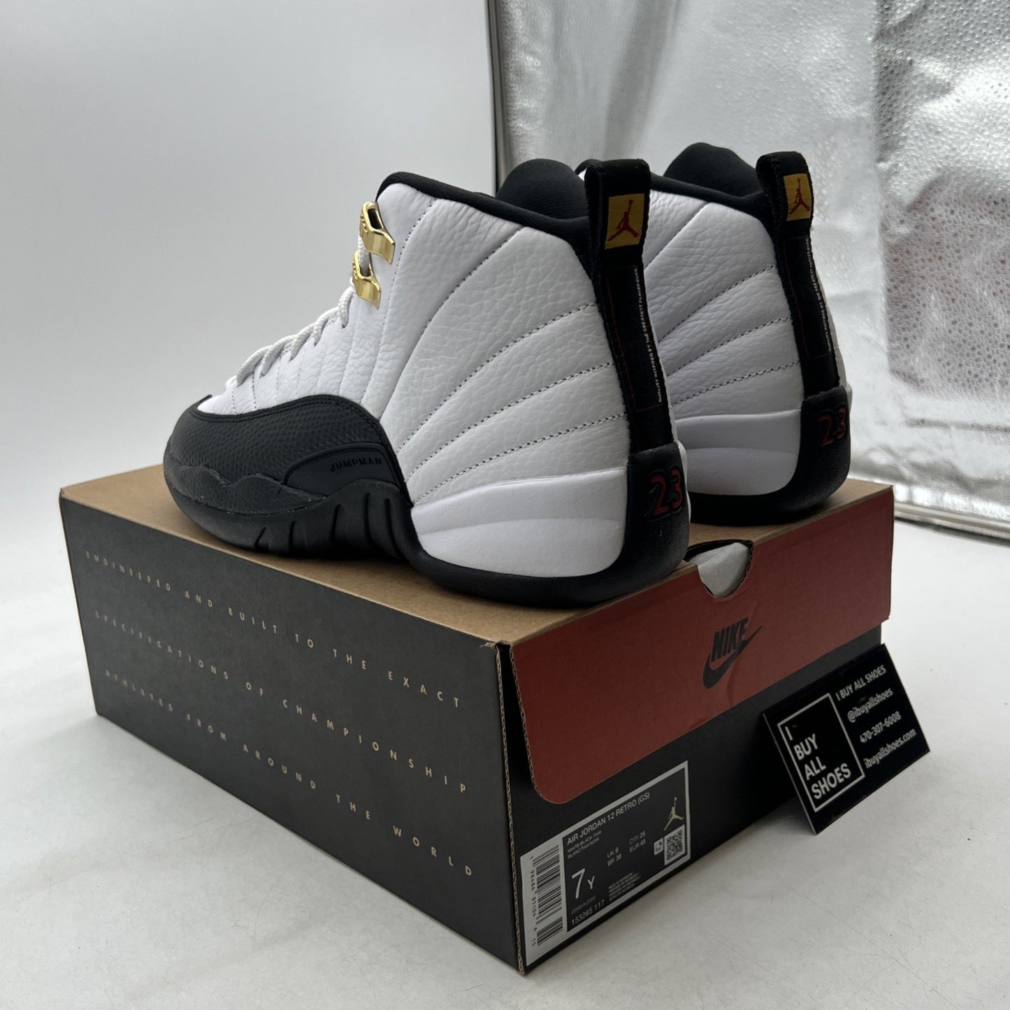 Size 7Y- Air Jordan 12 Retro 2025 Taxi (153265-117)