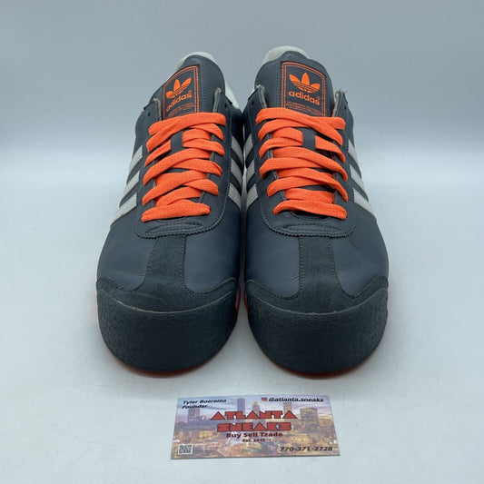 Size 13 - Adidas Samoa PYV Gray Orange Leather Suede (G66154)