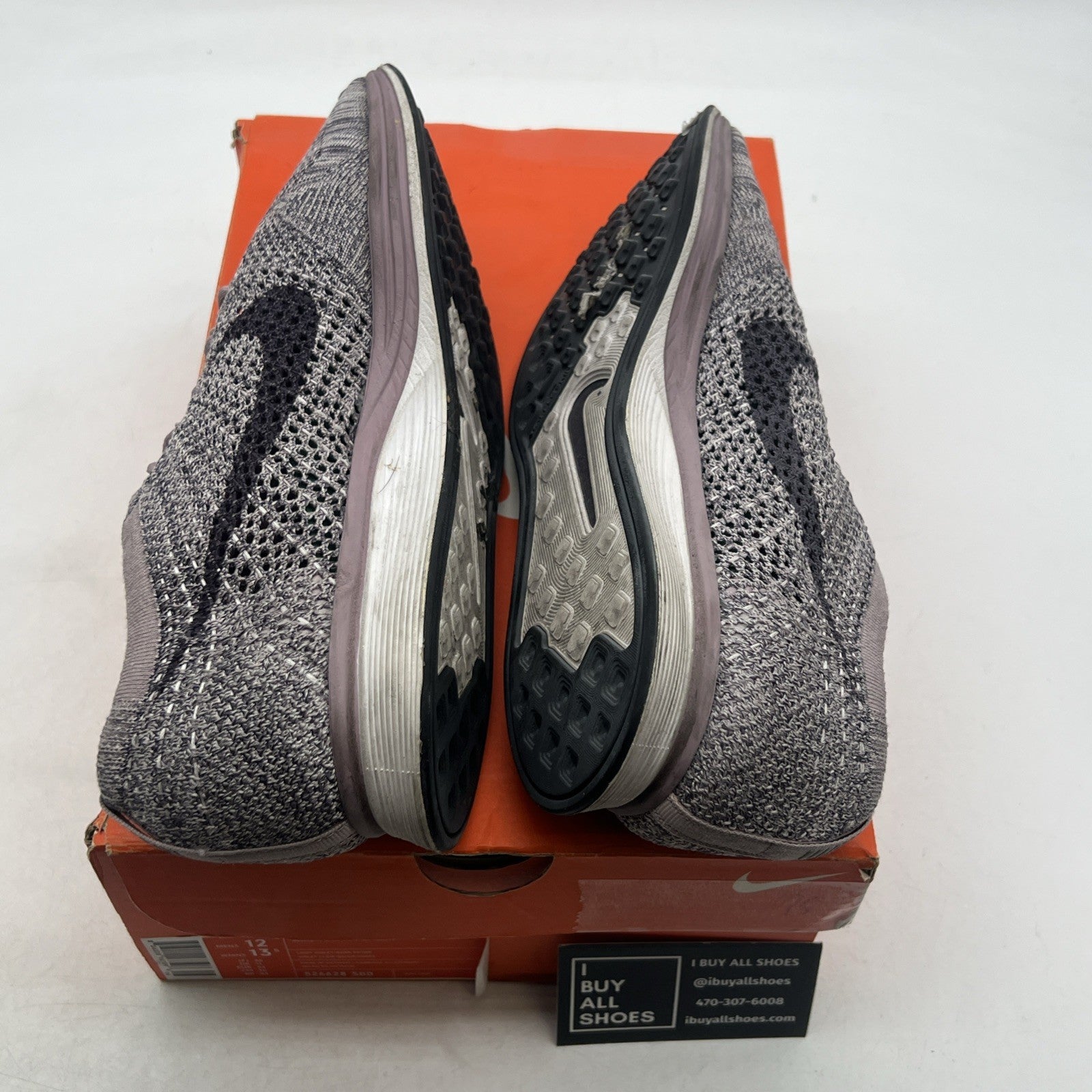 Size 12 - Nike Flyknit Racer Lavender (526628-500)