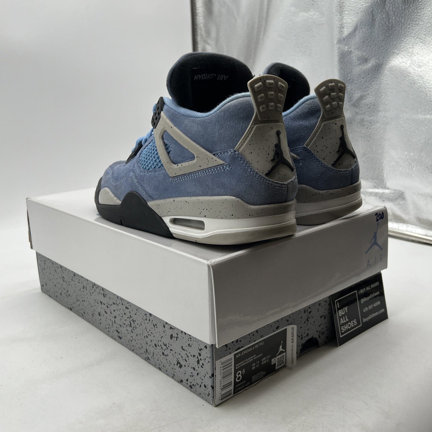 Size 8.5 - Air Jordan 4 Retro Mid University Blue (CT8527-400)