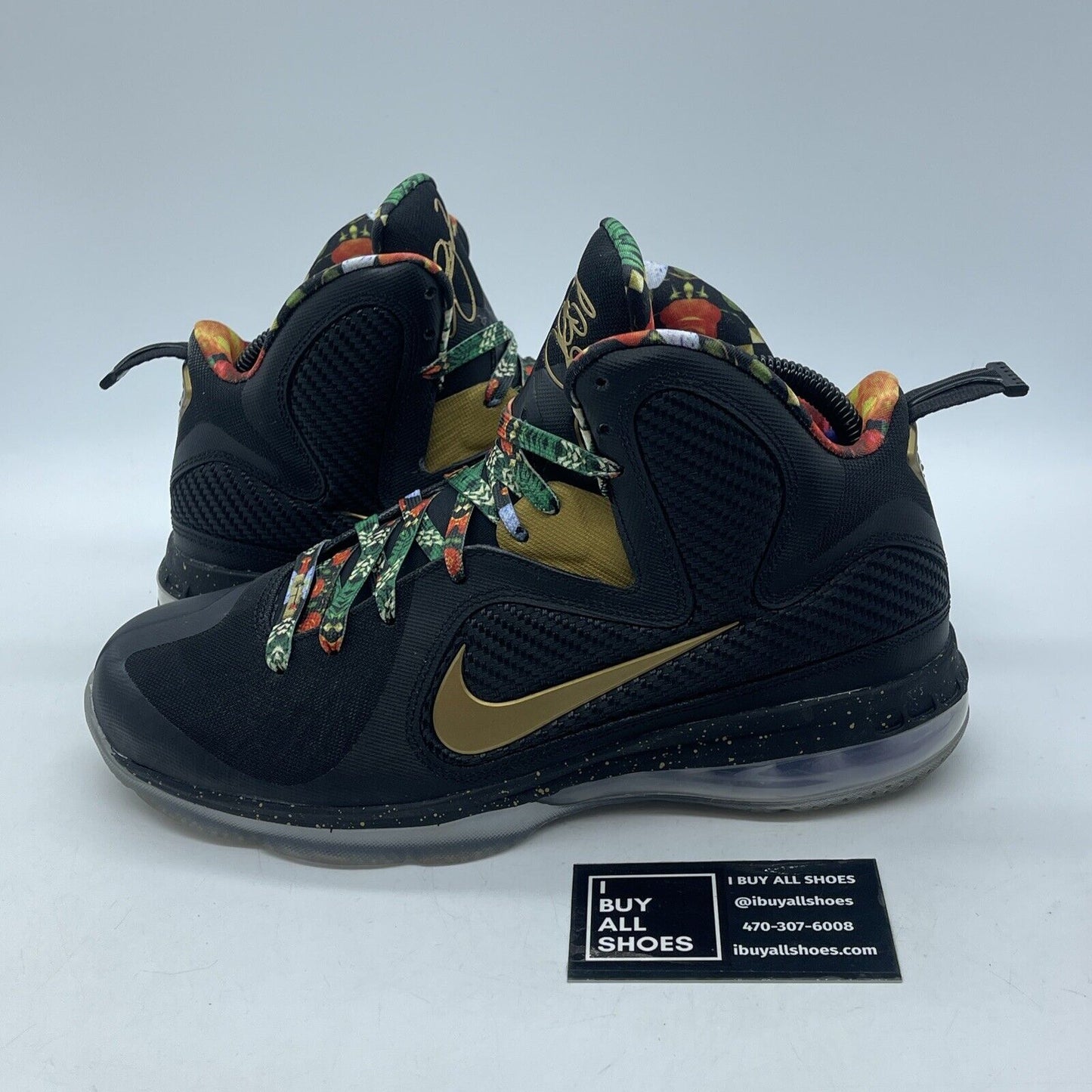 Size 8 - Nike LeBron 9 2022 Watch The Throne Black Suede Leather (DO9353-001)