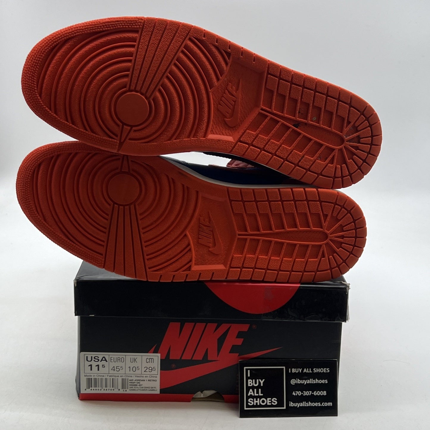 Size 11.5 - Air Jordan 1 Retro OG High Knicks (555088-407)