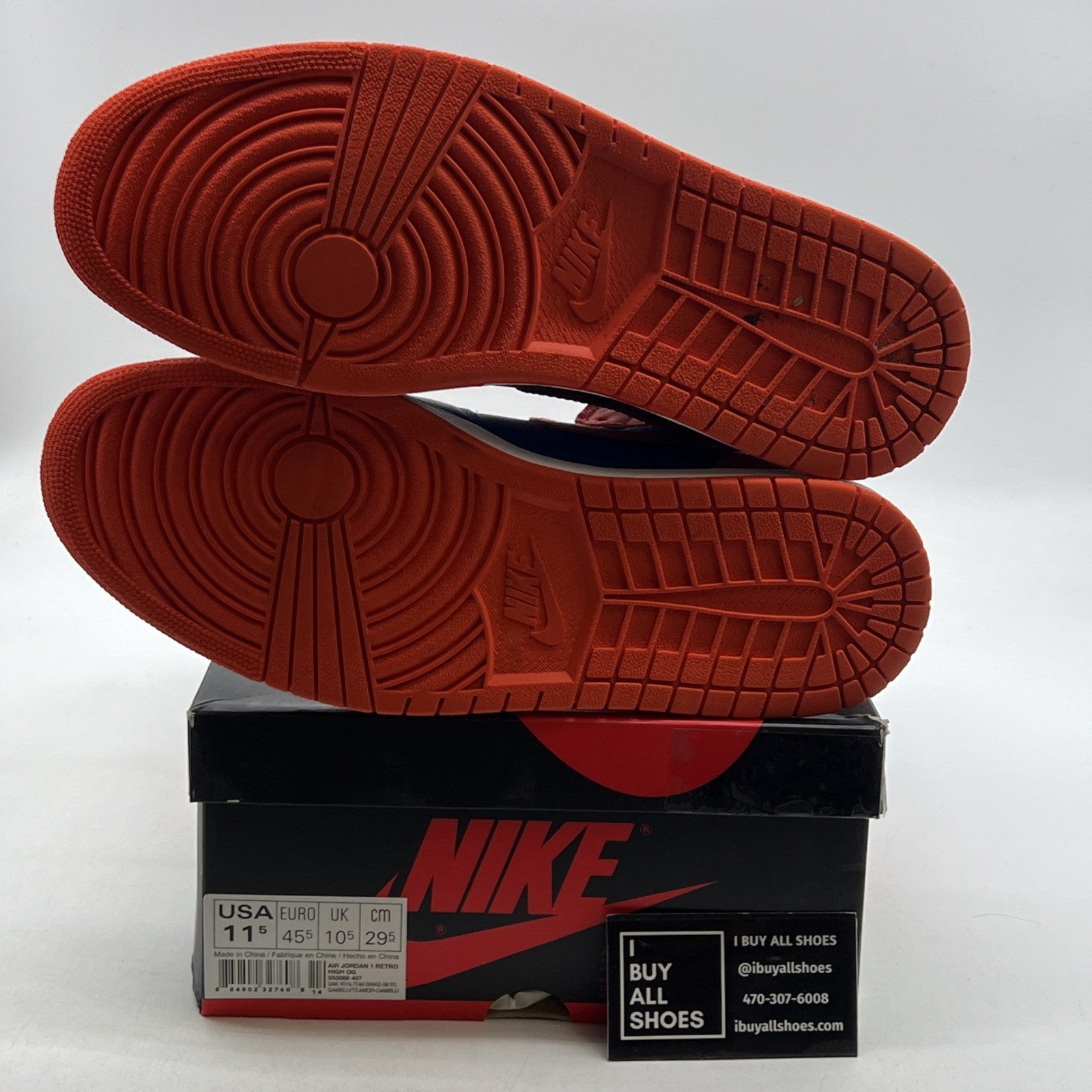 Size 11.5 - Air Jordan 1 Retro OG High Knicks (555088-407)