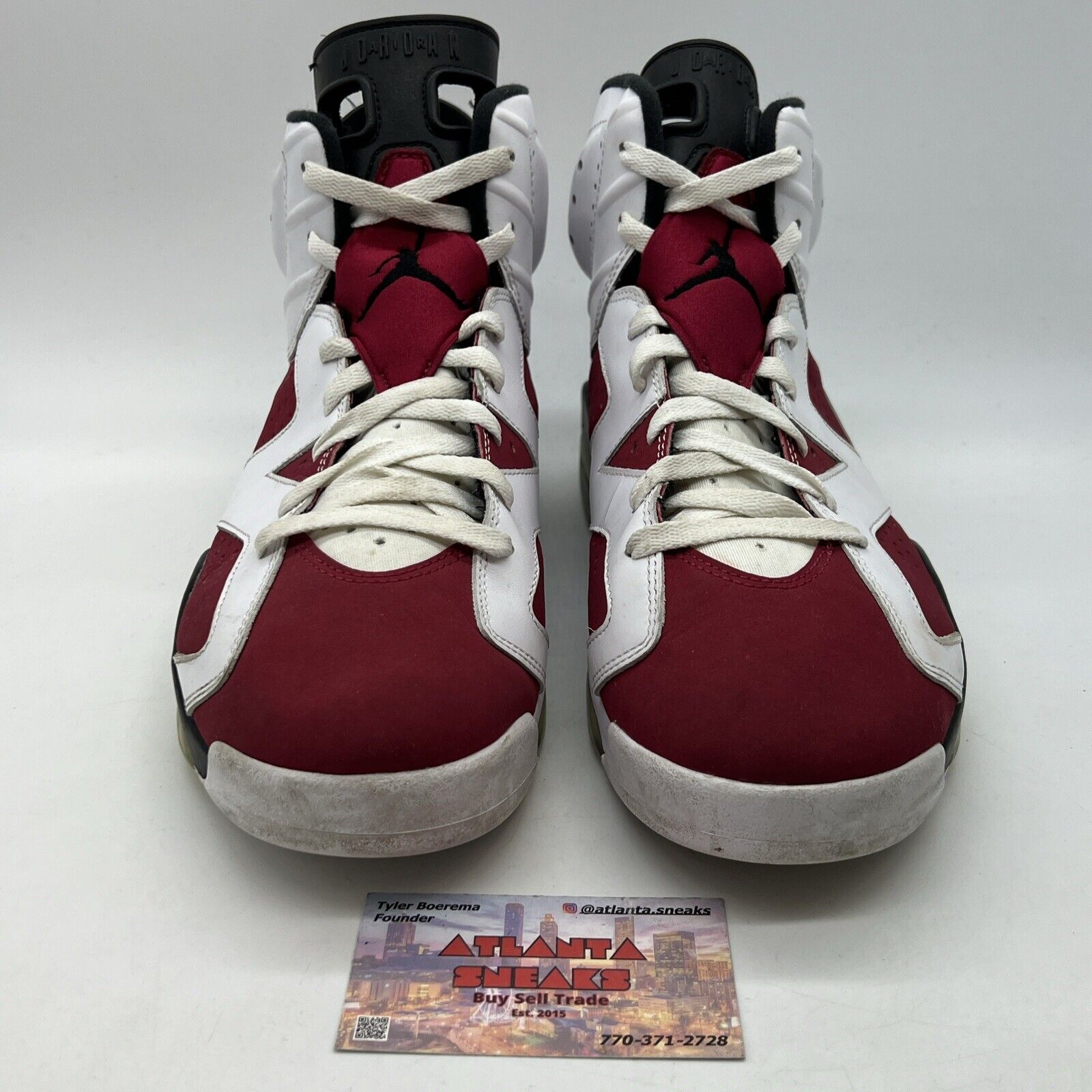 Size 11.5 - Jordan 6 Retro OG Mid Carmine White Black Suede Leather (CT8529-106)