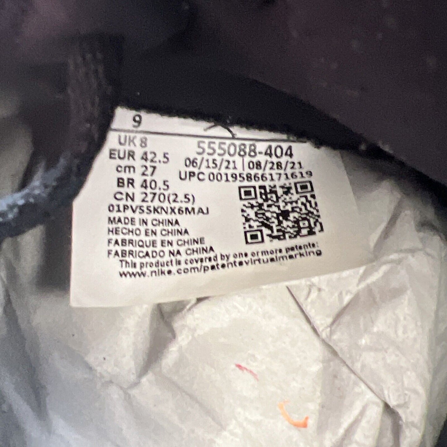 Size 9 - Air Jordan 1 Retro OG High Dark Marina Blue (555088-404)