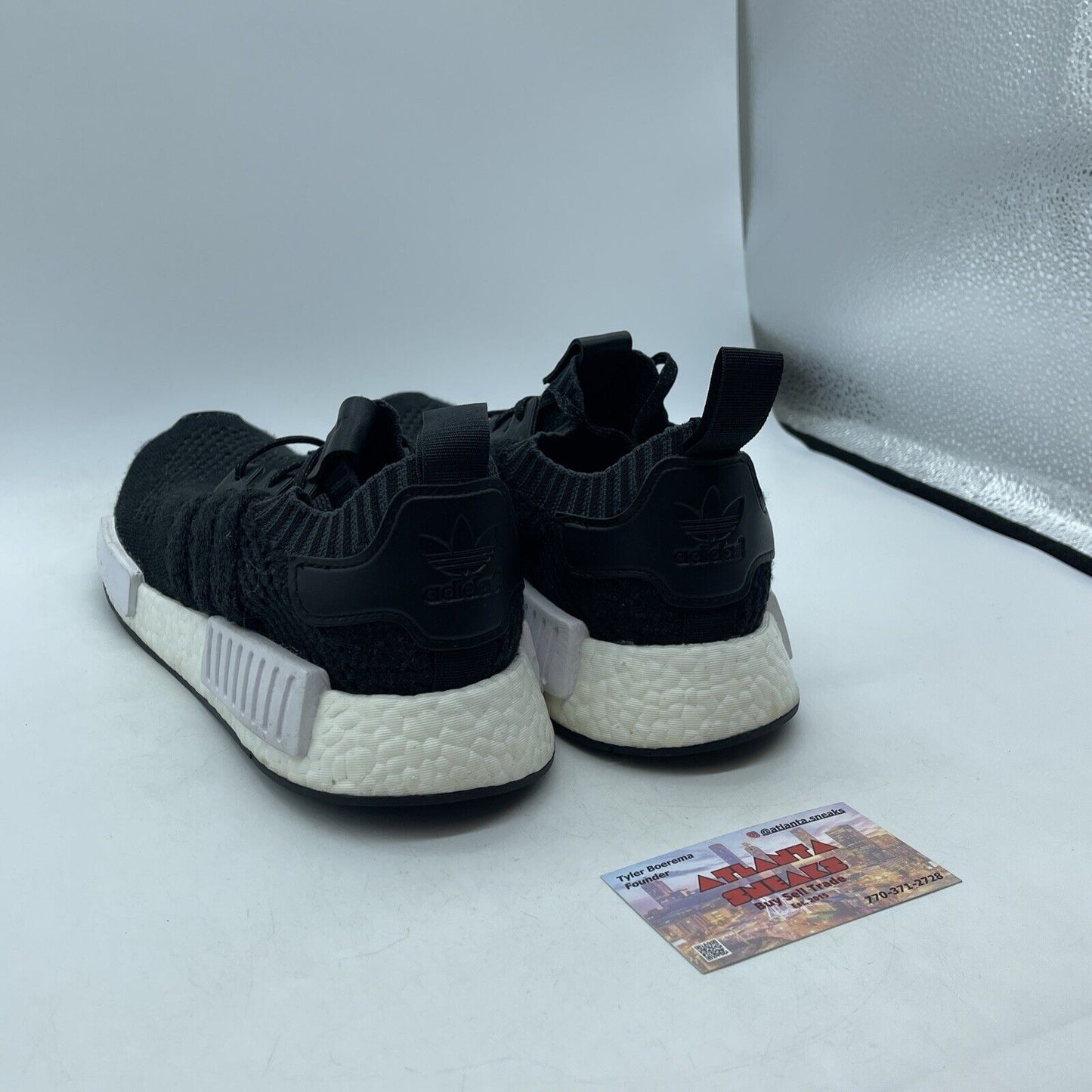 Size 9 - adidas A Ma Maniere x Invincible x NMD_R1 Primeknit Core Black Suede