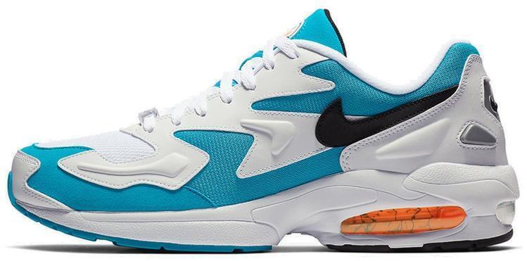 Size 10.5 - Nike Air Max 2 Light OG Blue Lagoon White Suede Leather (AO1741-100)